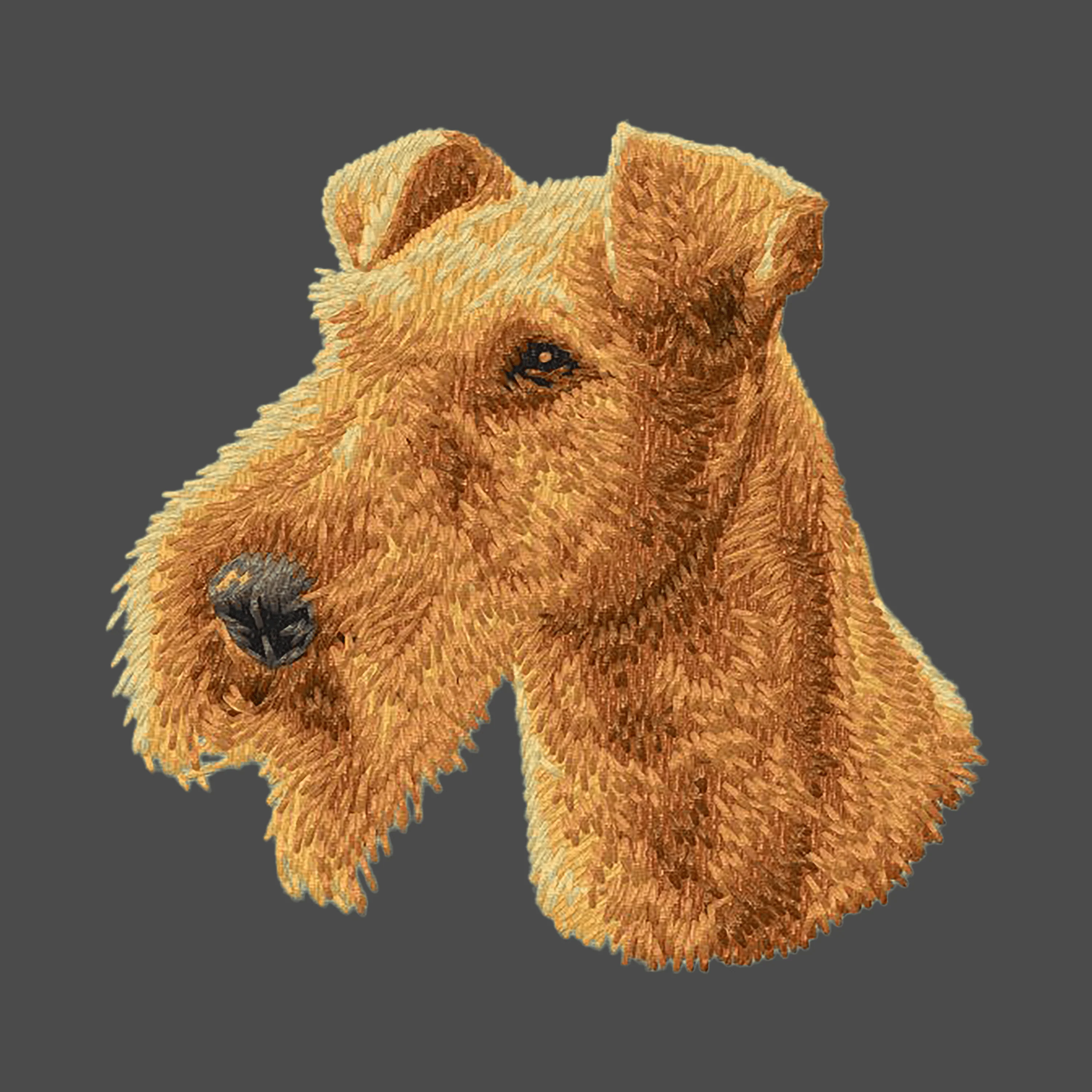 Irish Terrier Embroidered Men's Fleece Jacket - Image 2