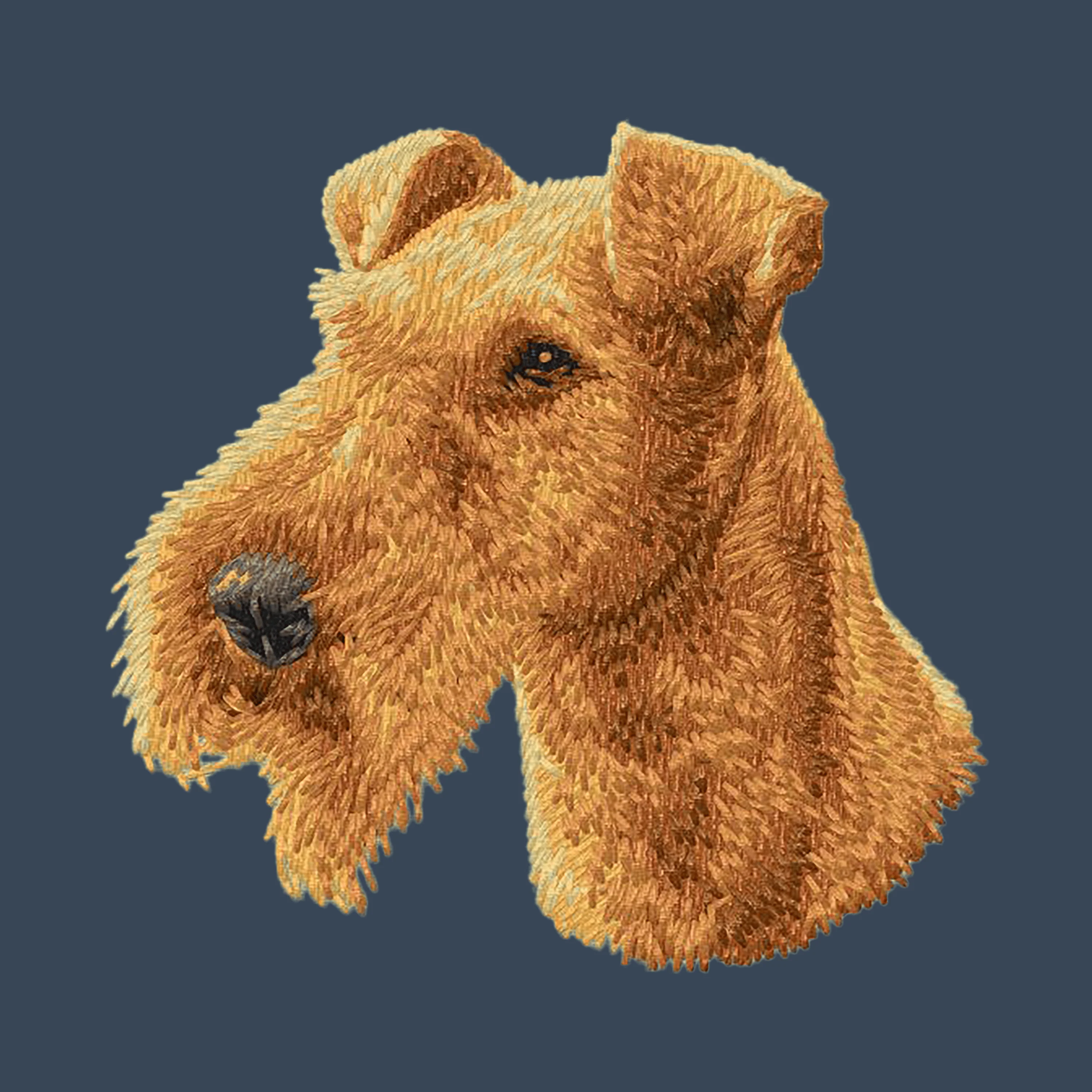 Irish Terrier Embroidered Women's Denim Shirt - Image 4