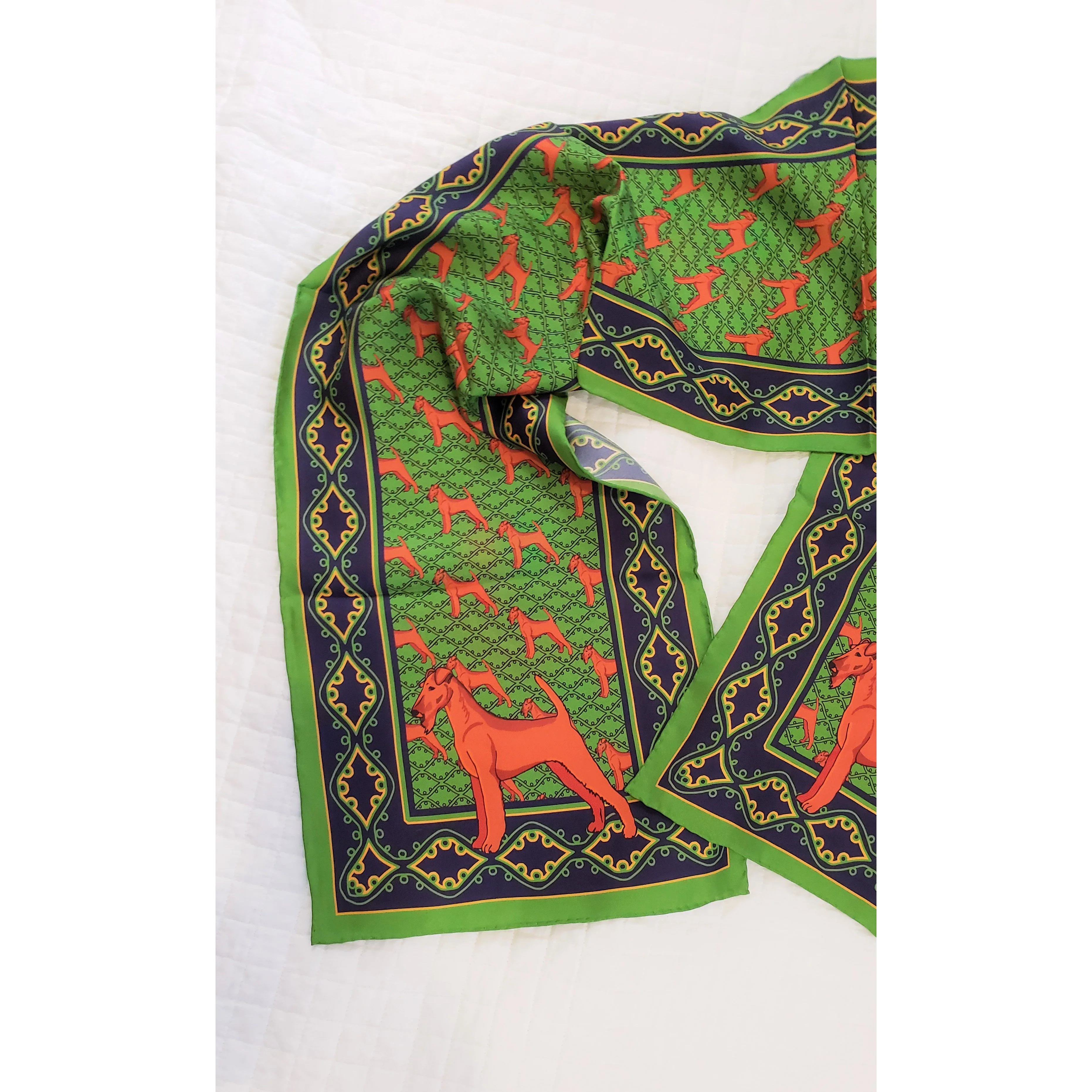 Irish Terrier Oblong Silk Scarf - Image 2