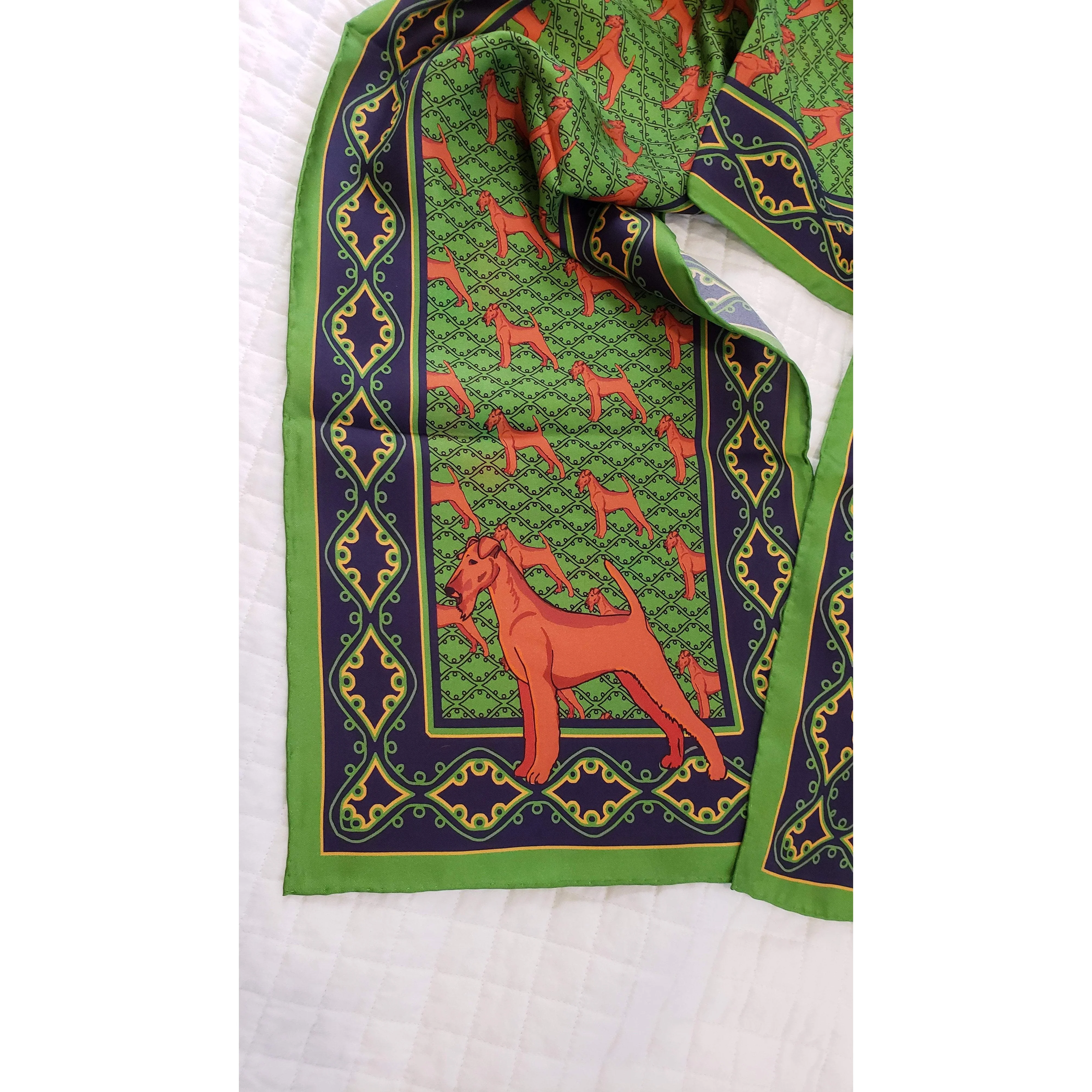 Irish Terrier Oblong Silk Scarf - Image 3