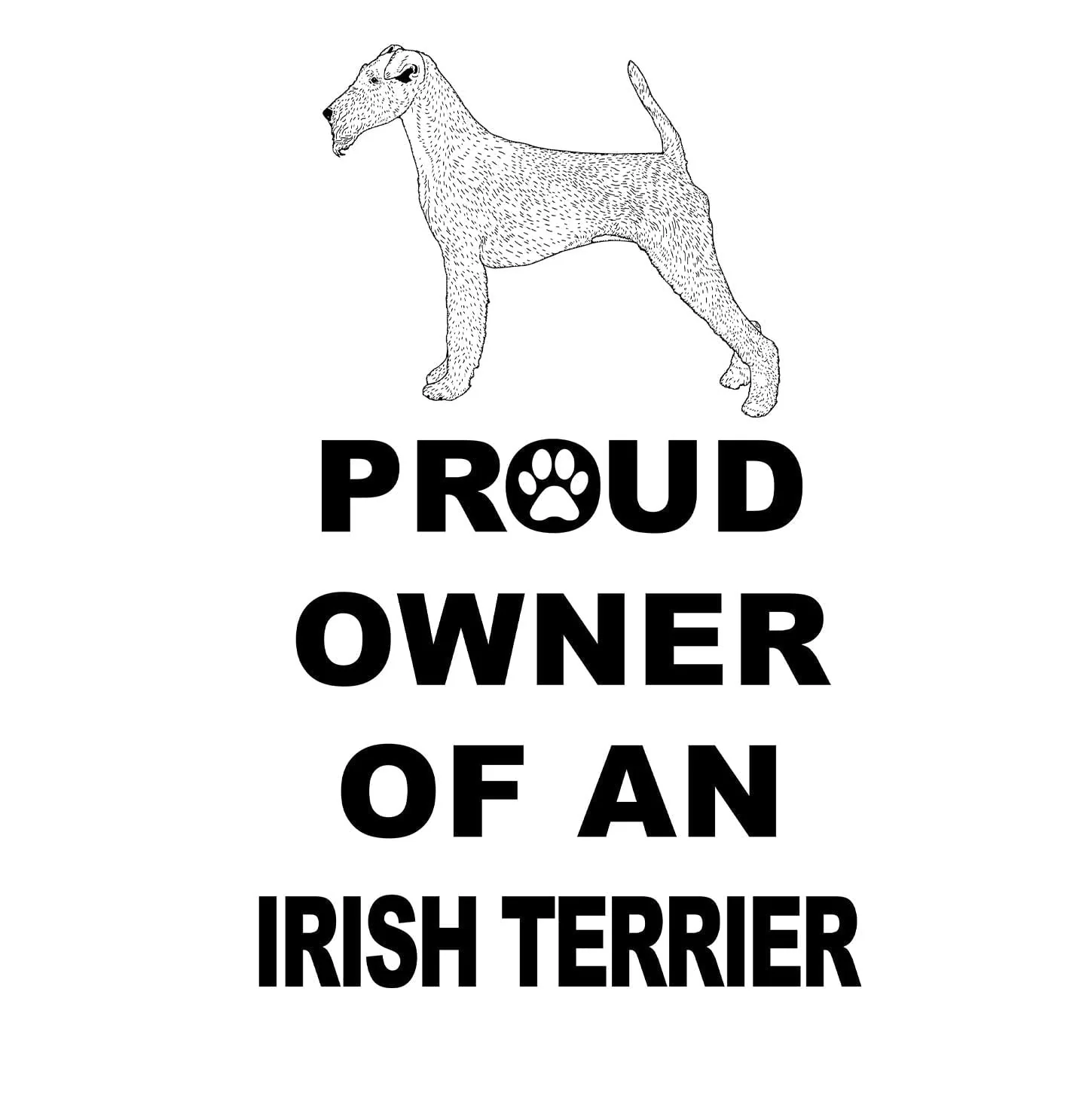 Irish Terrier Proud Owner - Women's V-Neck T-Shirt - Image 2
