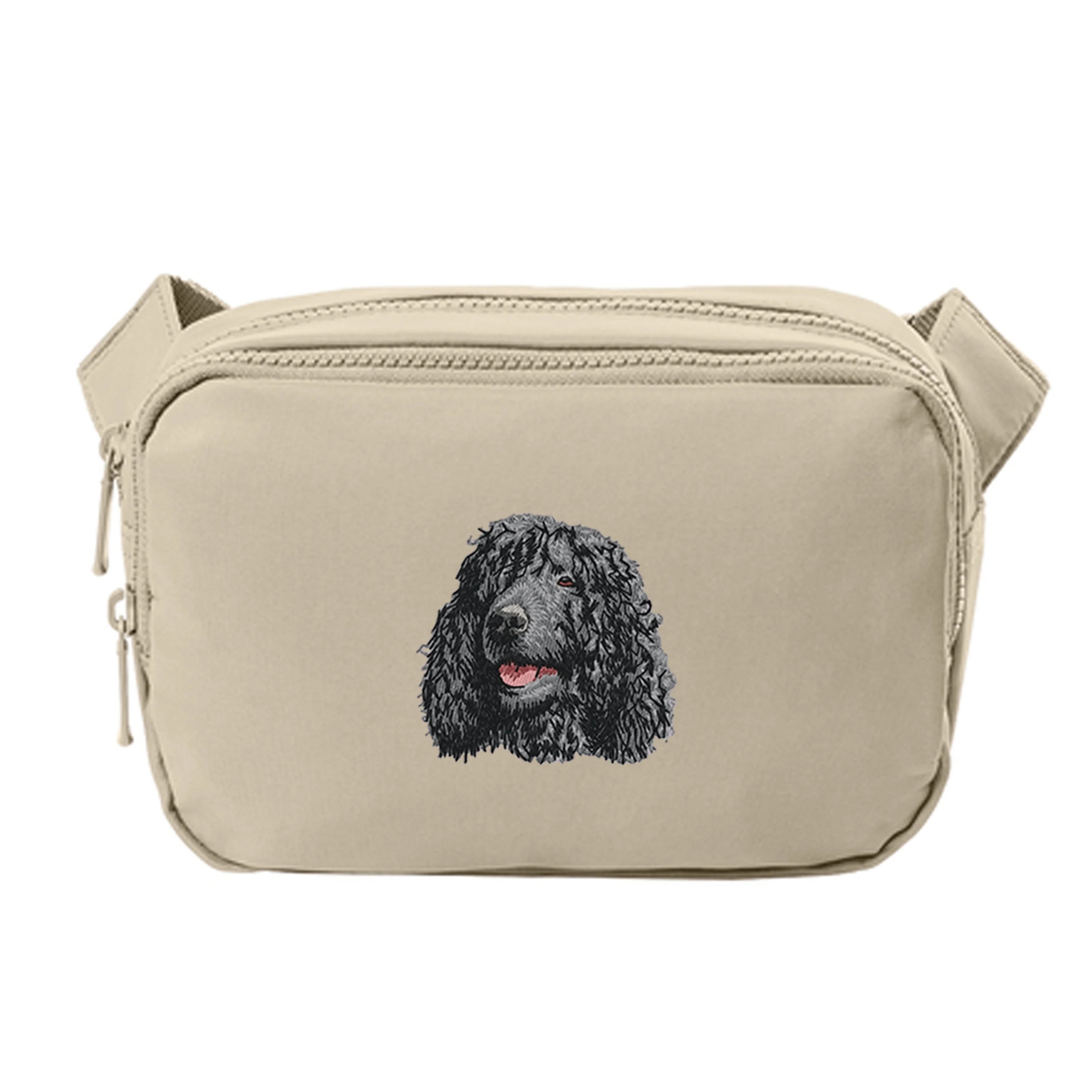 Irish Water Spaniel Embroidered Crossbody Bag