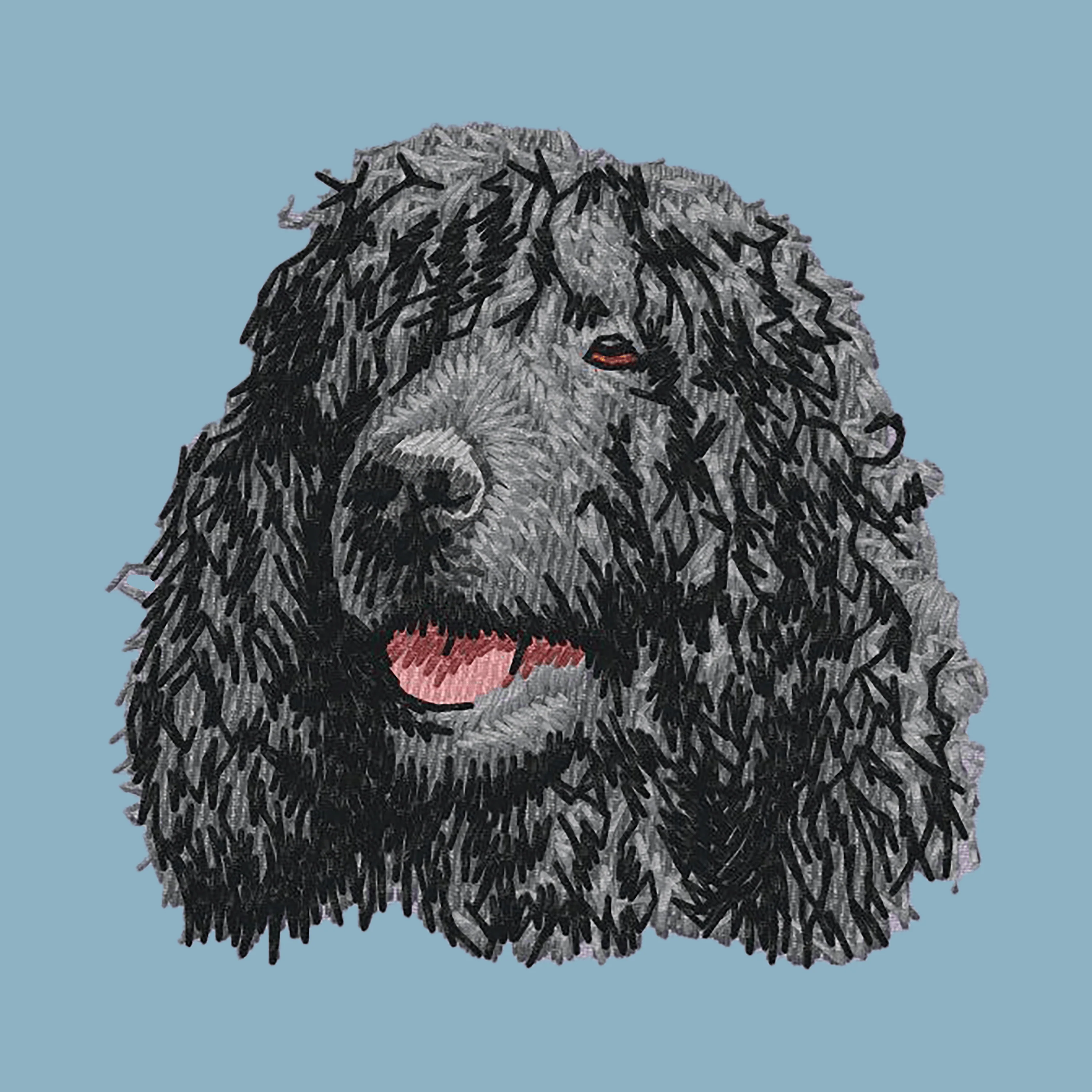 Irish Water Spaniel Embroidered Sweatshirt Hoodie - Image 5