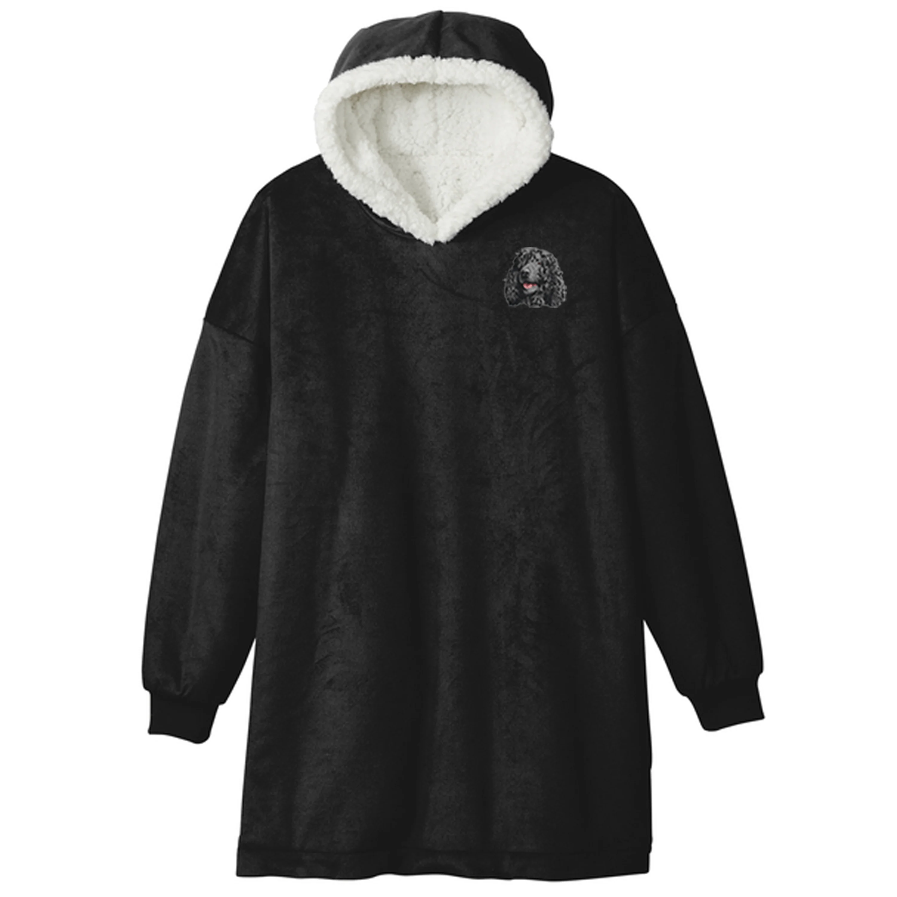 Irish Water Spaniel Embroidered Wearable Blanket