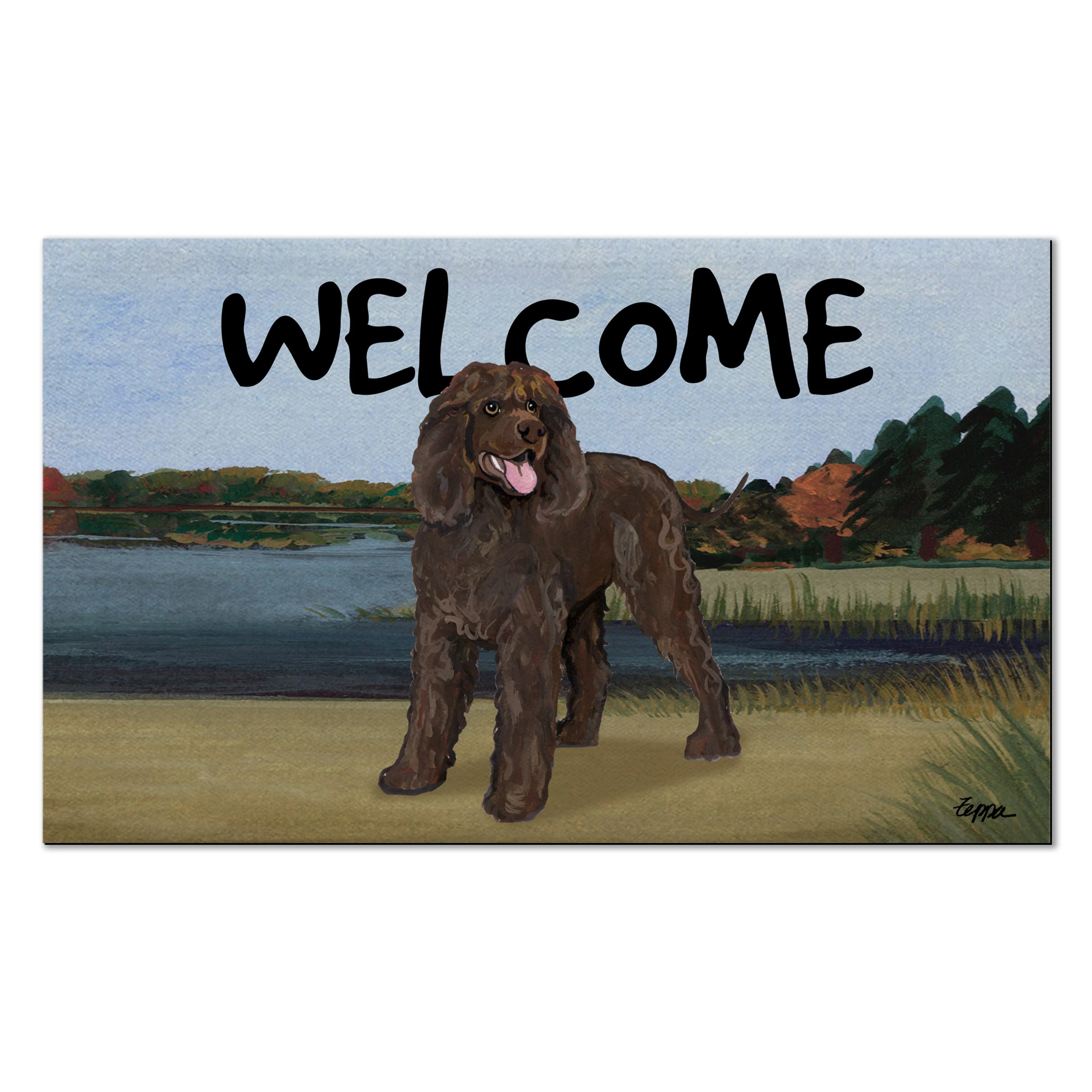 Irish Water Spaniel Welcome Mat - Image 2
