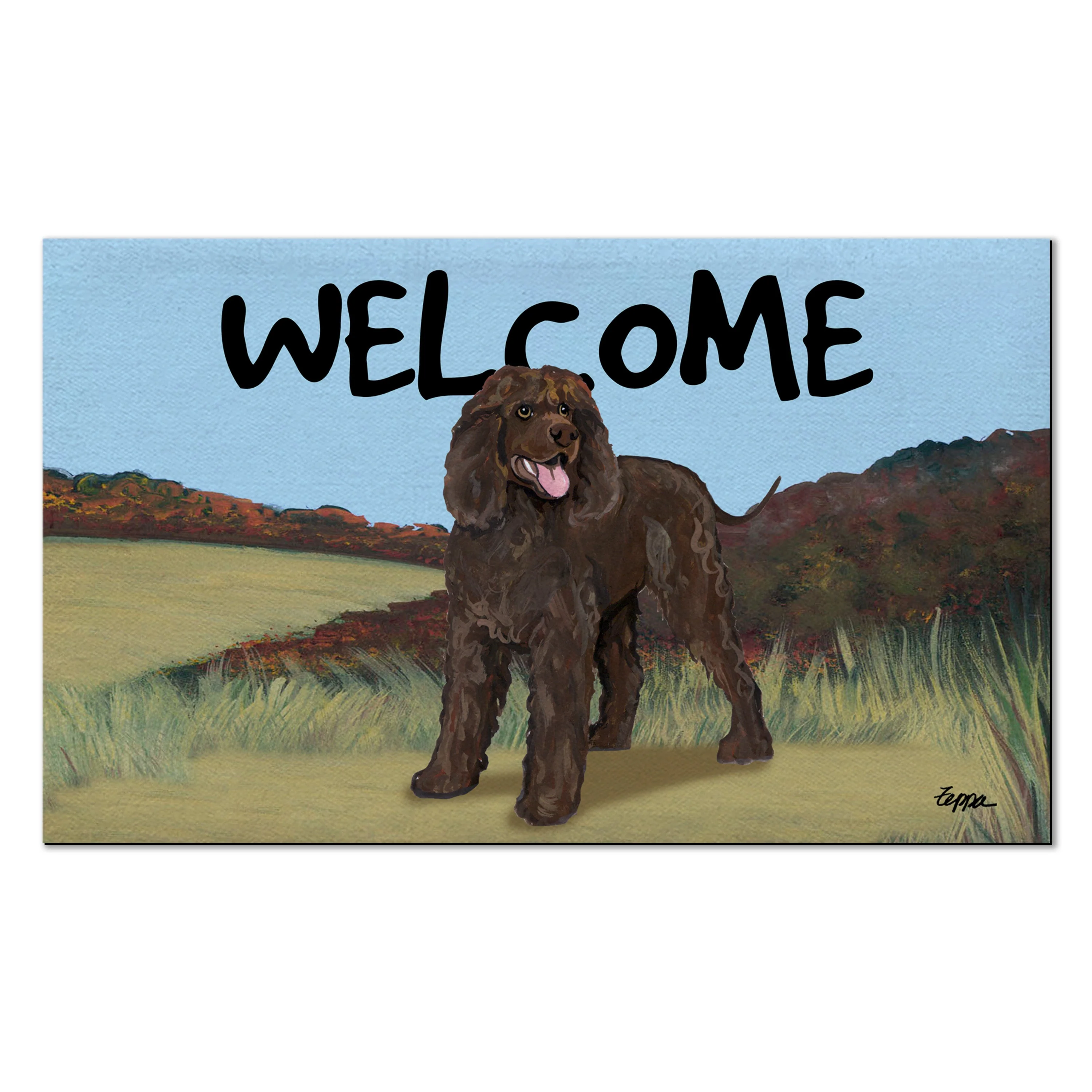 Irish Water Spaniel Welcome Mat - Image 4