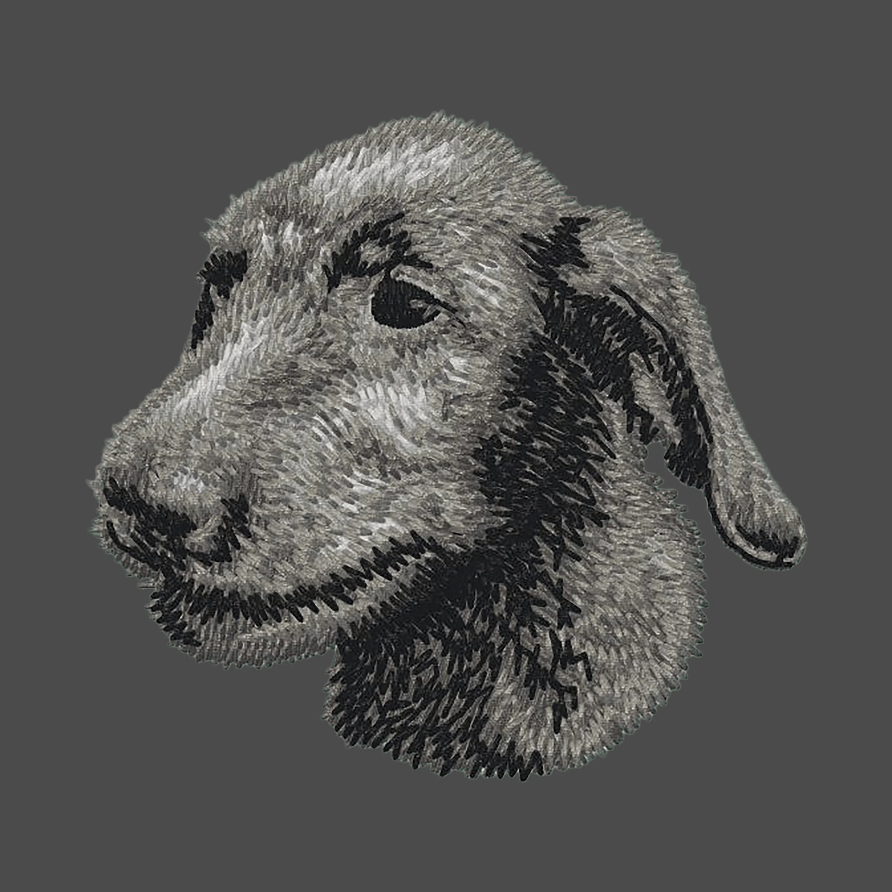 Irish Wolfhound Embroidered Men's Fleece Jacket - Image 2