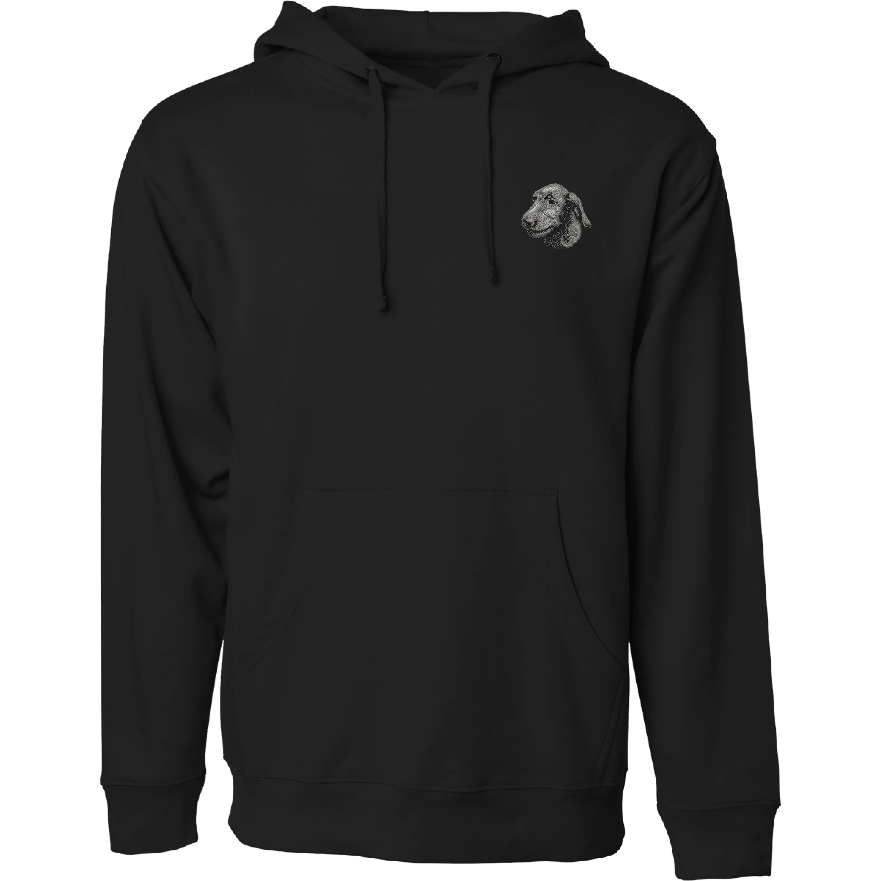 Irish Wolfhound Embroidered Sweatshirt Hoodie