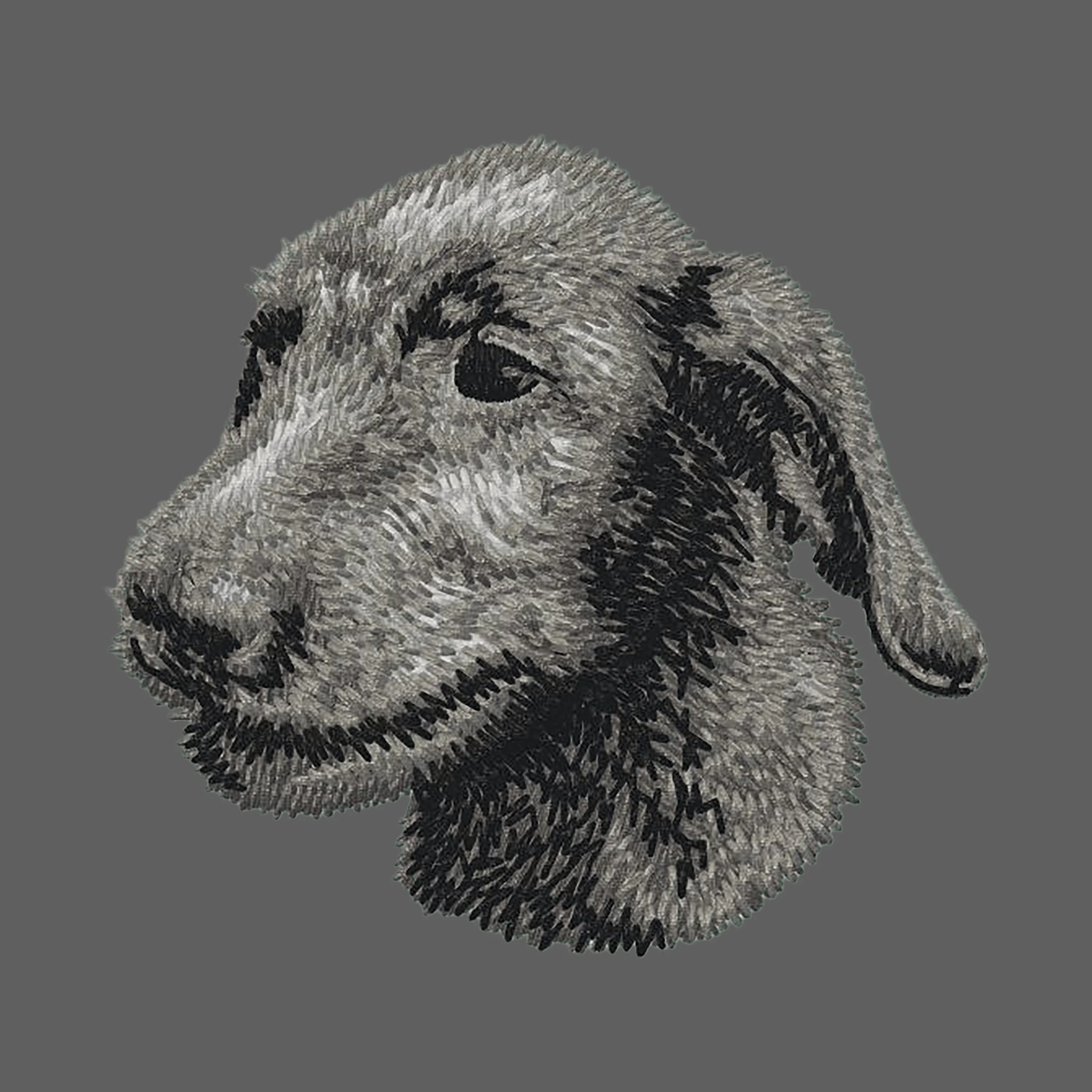 Irish Wolfhound Embroidered Women's Fleece Jacket - Image 2