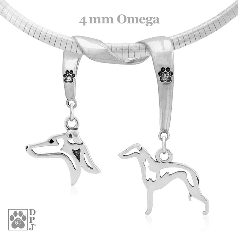 Italian Greyhound, Charm Holder, Necklace - Image 2