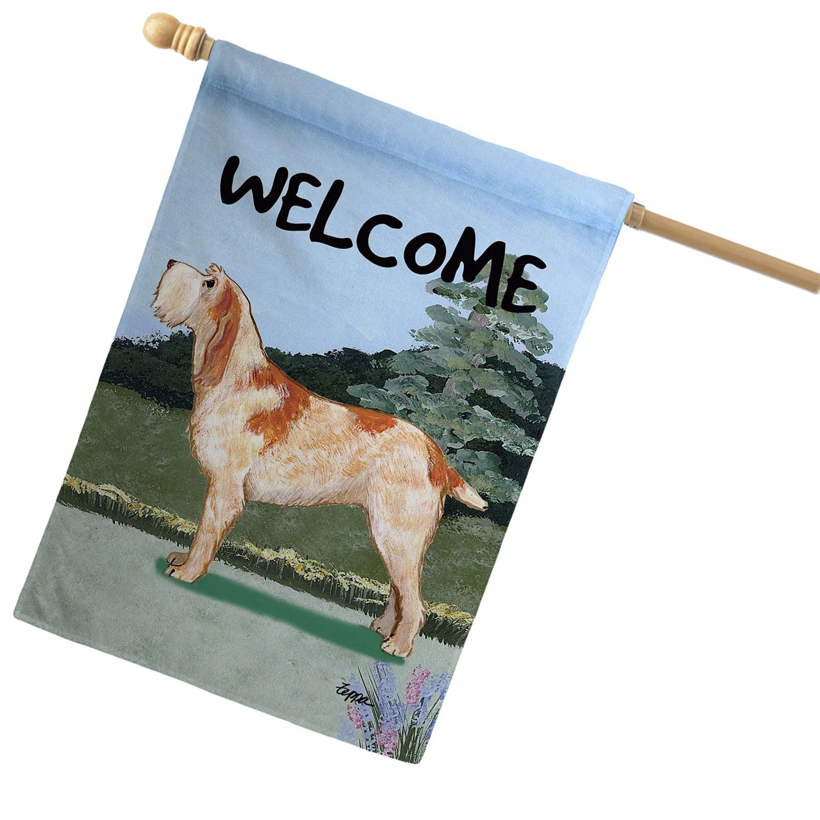 Spinone Italiano House Flag - Image 2