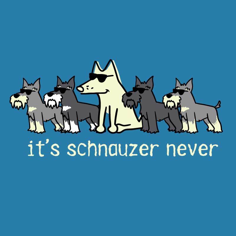 It's Schnauzer Never- Ladies T-Shirt V-Neck - Image 4