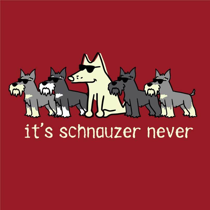 It's Schnauzer Never- Ladies T-Shirt V-Neck - Image 5