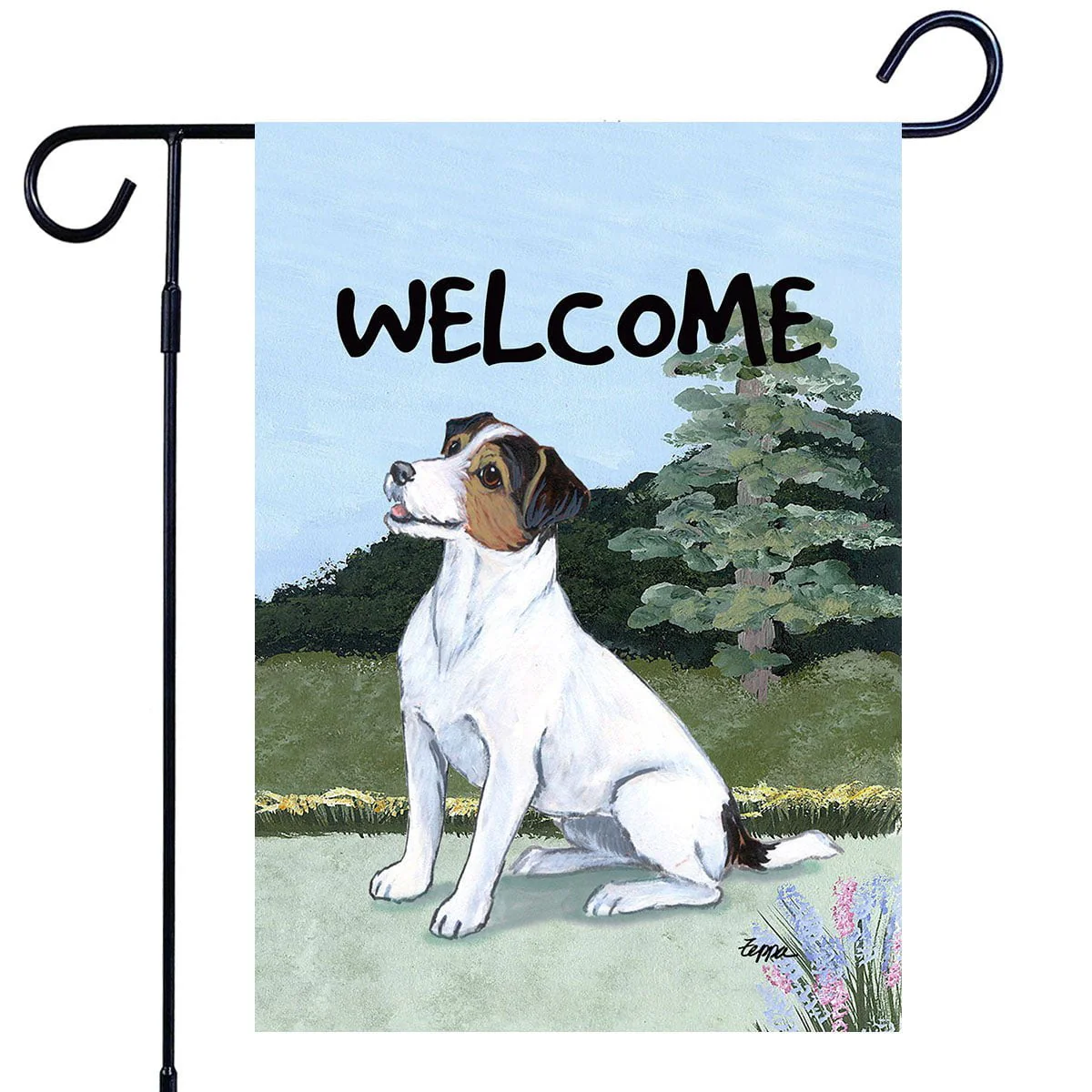Russell Terrier Garden Flag - Image 2