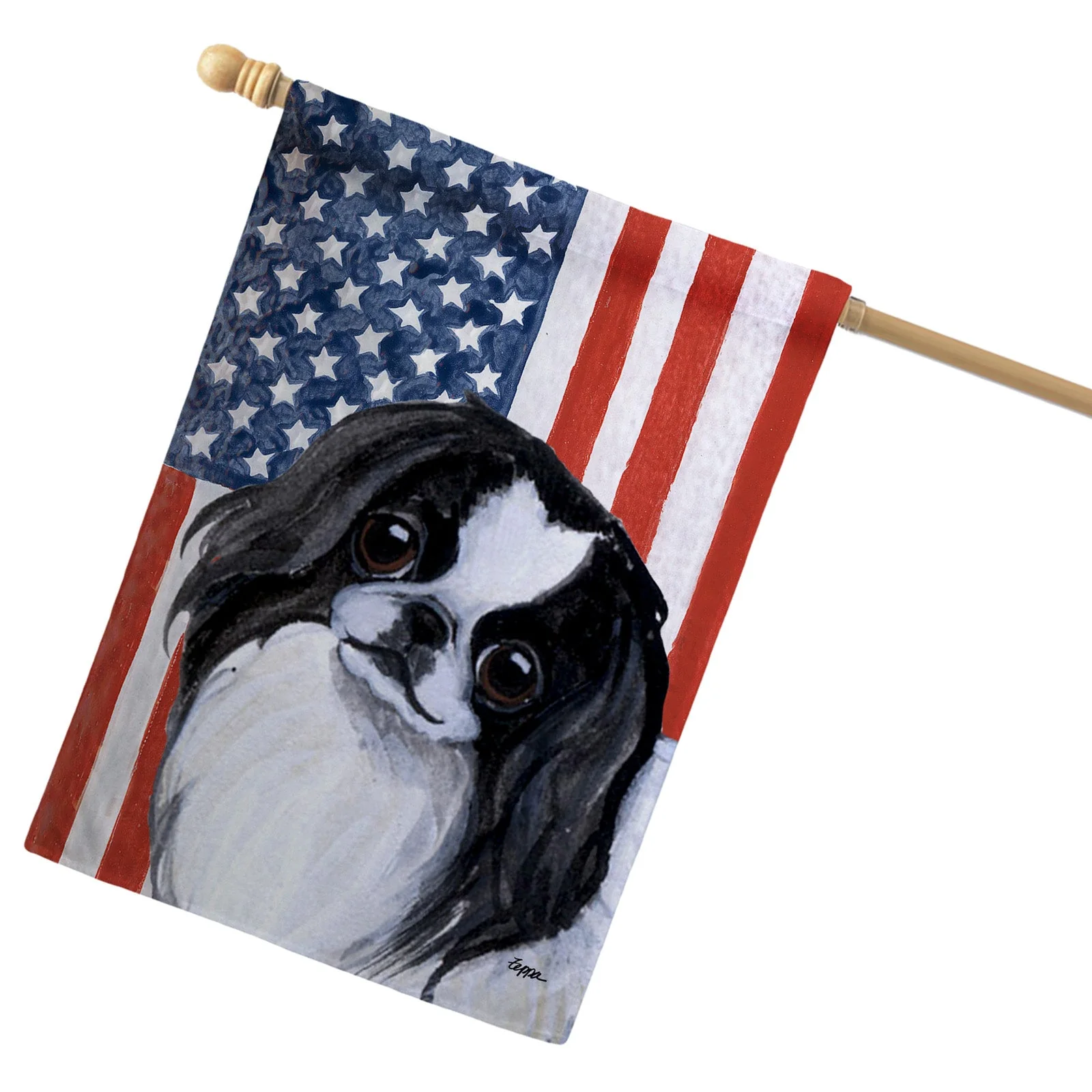 Japanese Chin Americana House Flag - Image 2