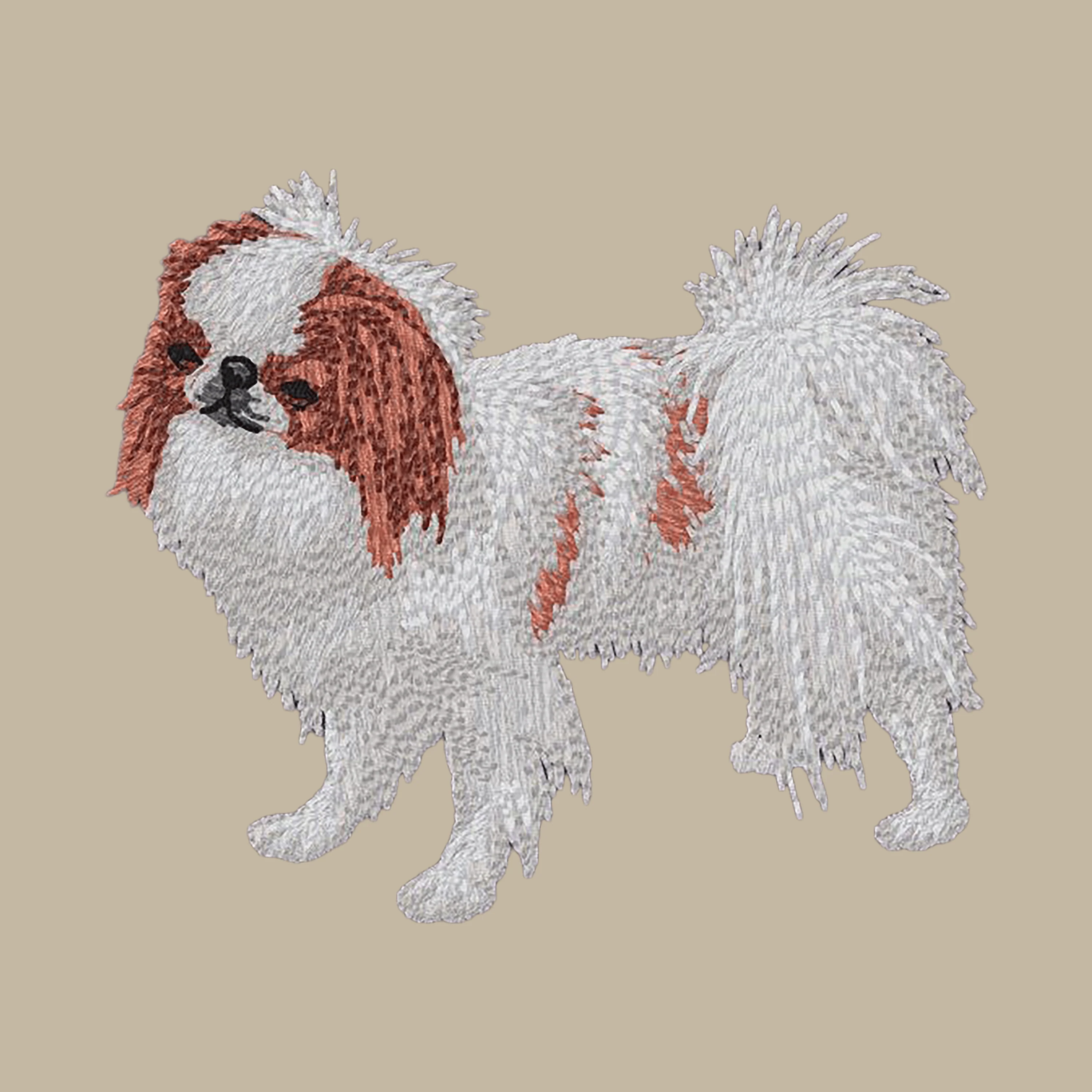 Japanese Chin Embroidered Crossbody Bag - Image 4