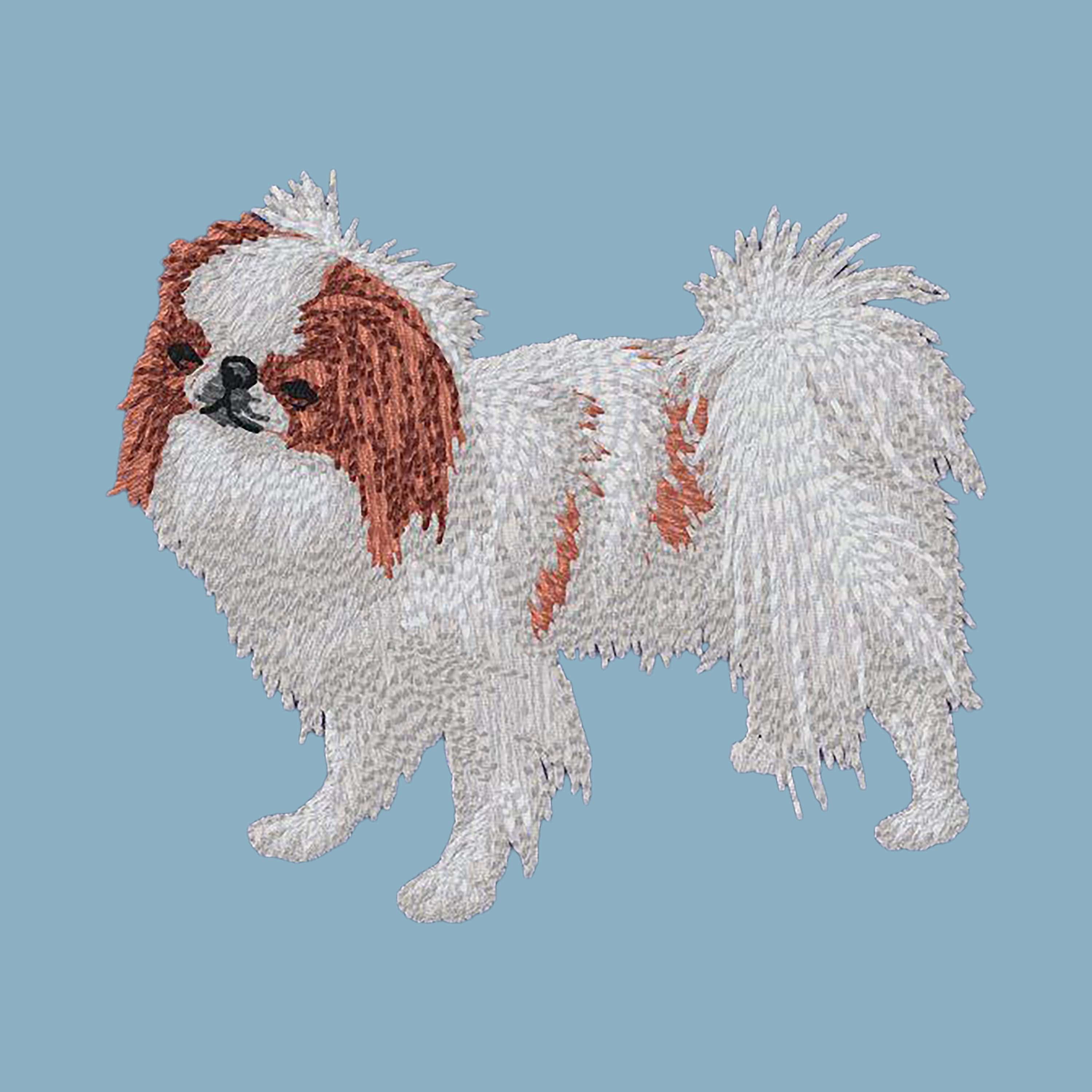 Japanese Chin Embroidered Sweatshirt Hoodie - Image 6