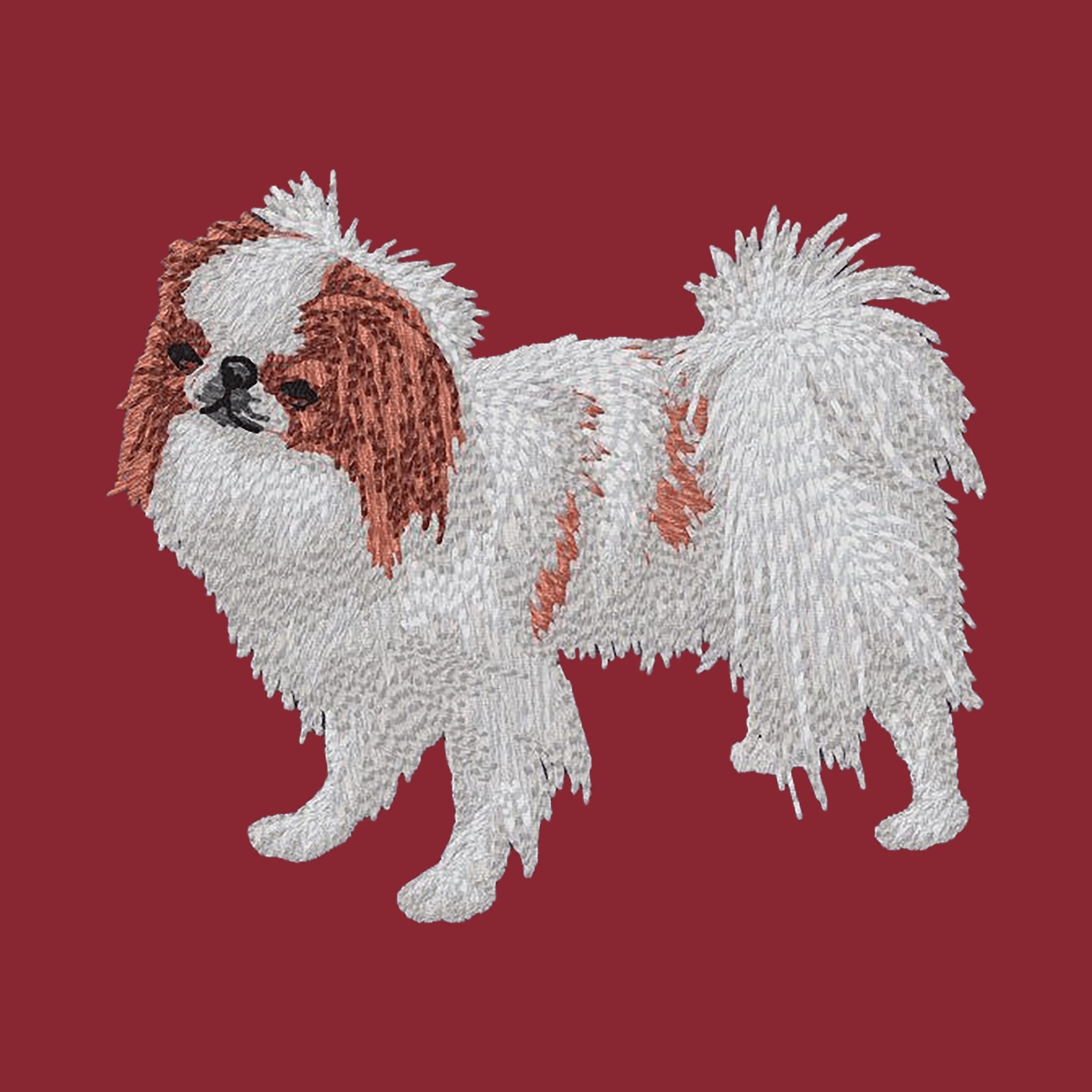 Japanese Chin Embroidered Wearable Blanket - Image 2