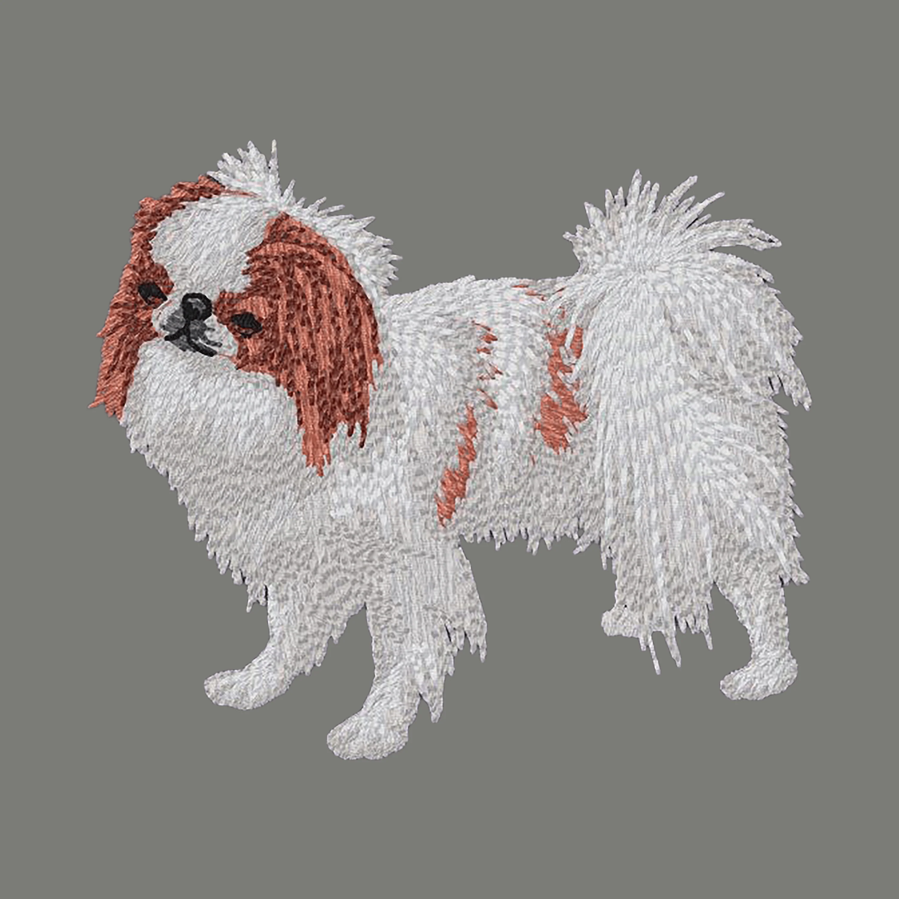 Japanese Chin Embroidered Wearable Blanket - Image 6