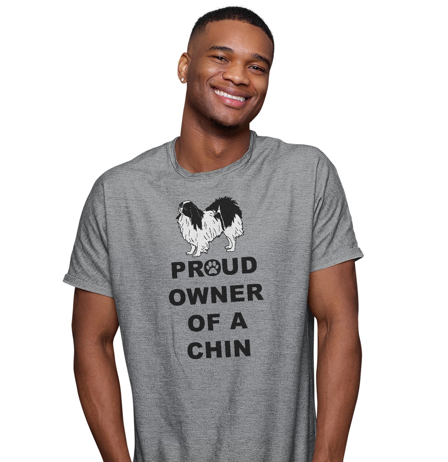 Japanese Chin Proud Owner - Adult Unisex T-Shirt - Image 3