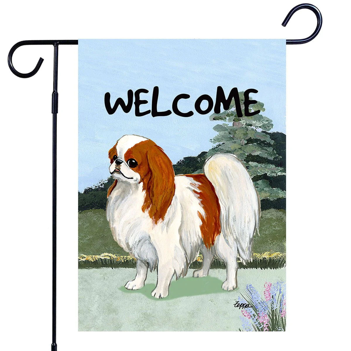Japanese Chin Garden Flag - Image 2