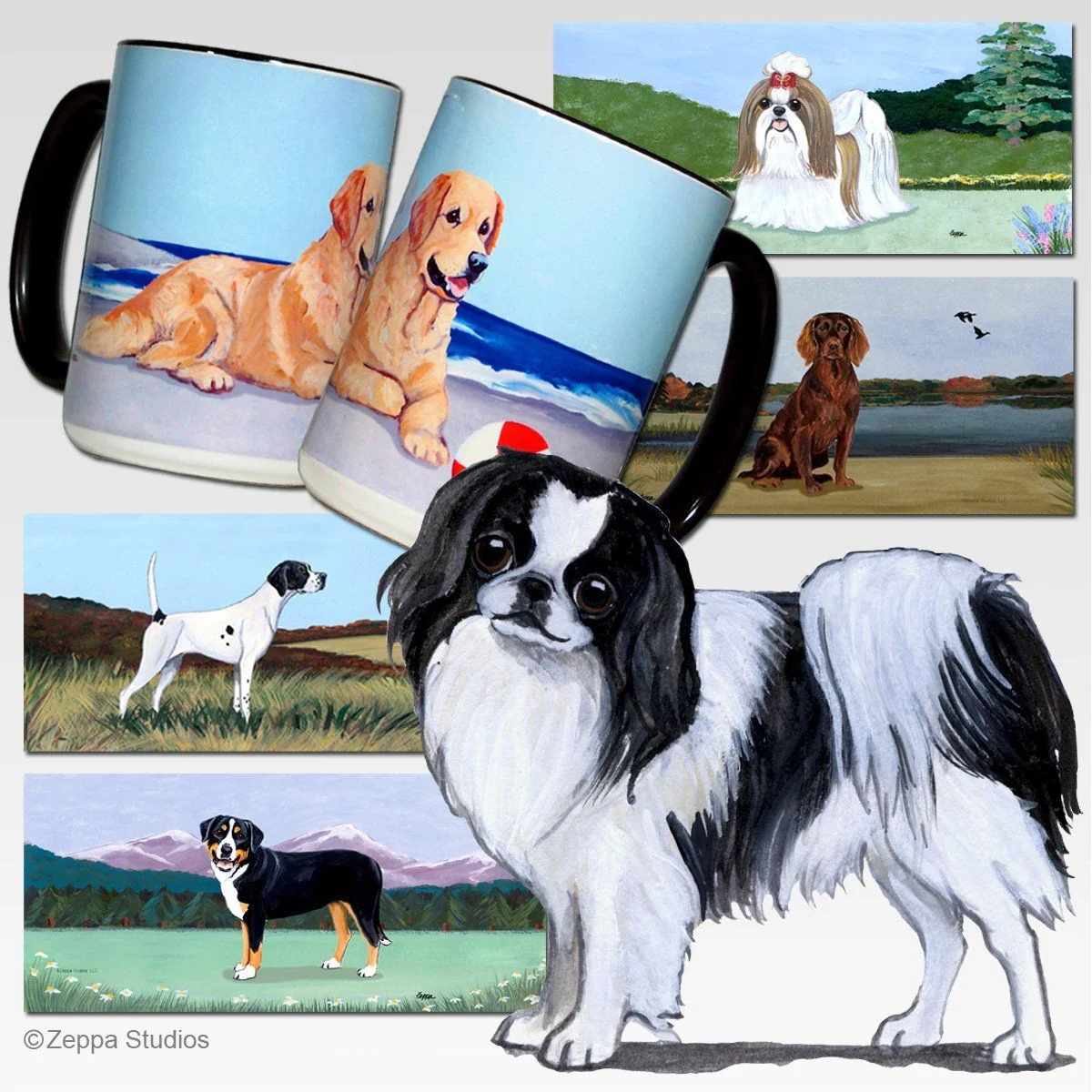 Japanese Chin Scenic Mug