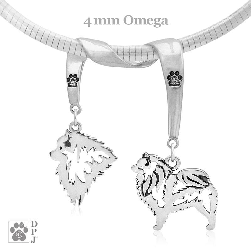 Keeshond,  Charm Holder, Necklace - Image 2