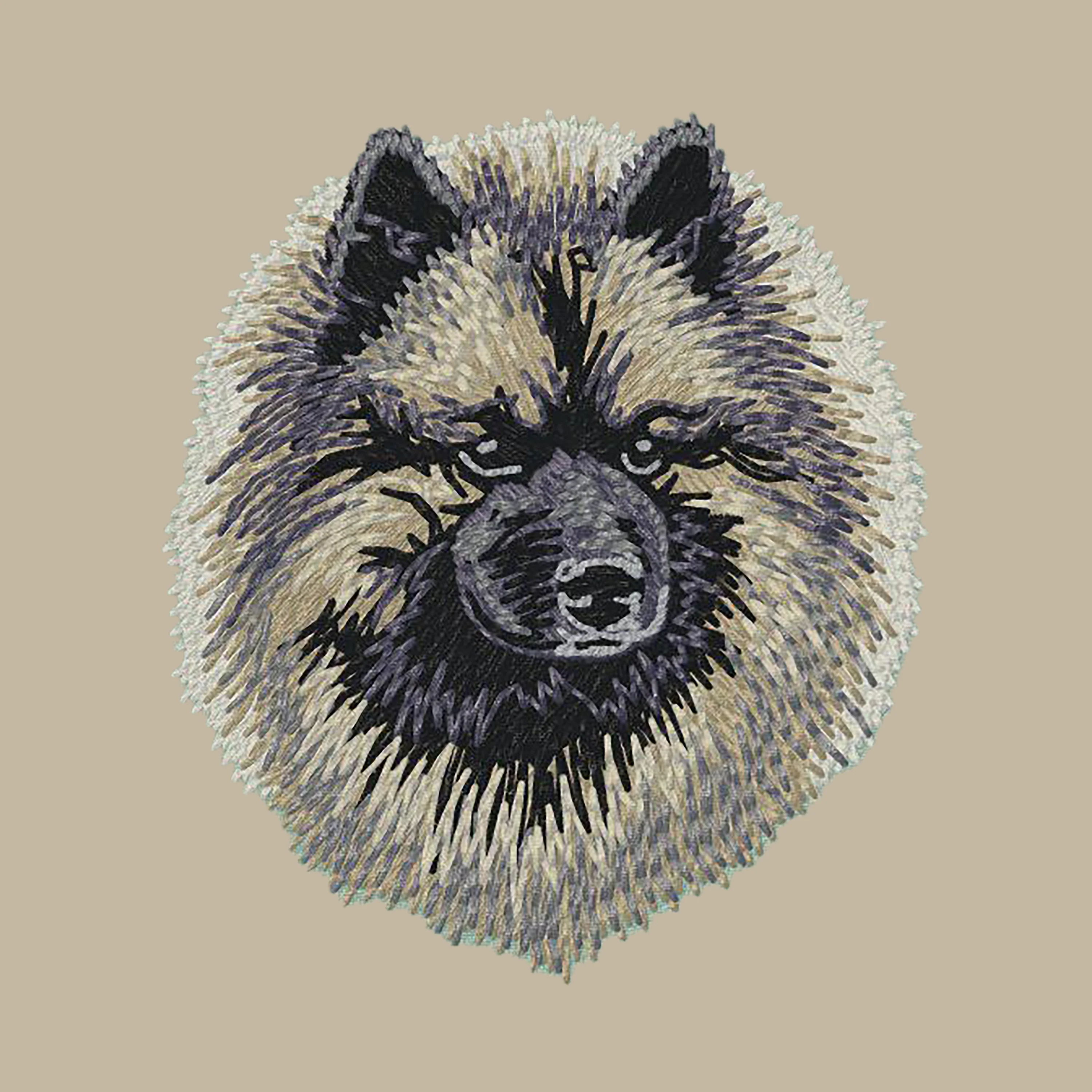 Keeshond Embroidered Crossbody Bag - Image 2