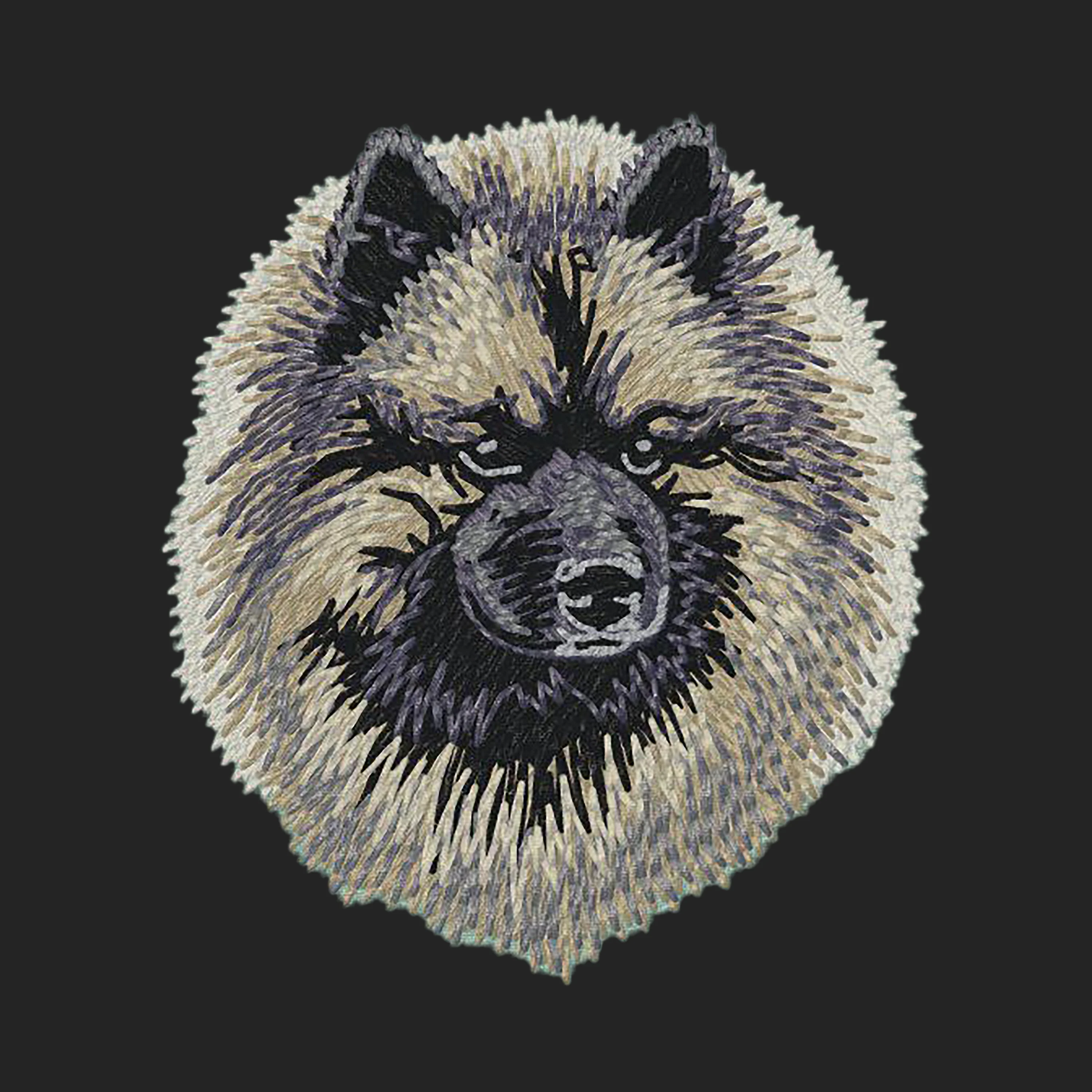 Keeshond Embroidered Sweatshirt Hoodie - Image 2