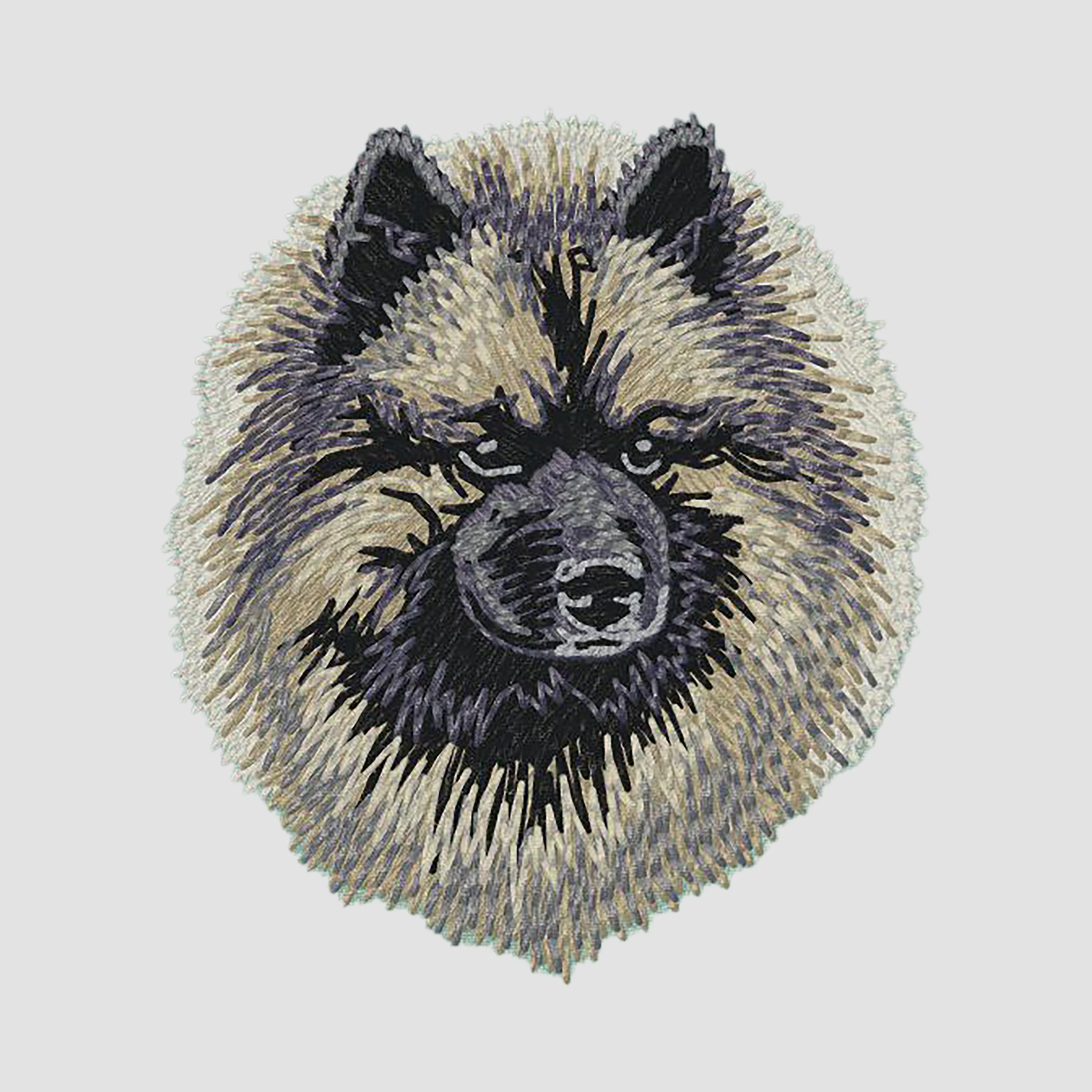 Keeshond Embroidered Sweatshirt Hoodie - Image 4