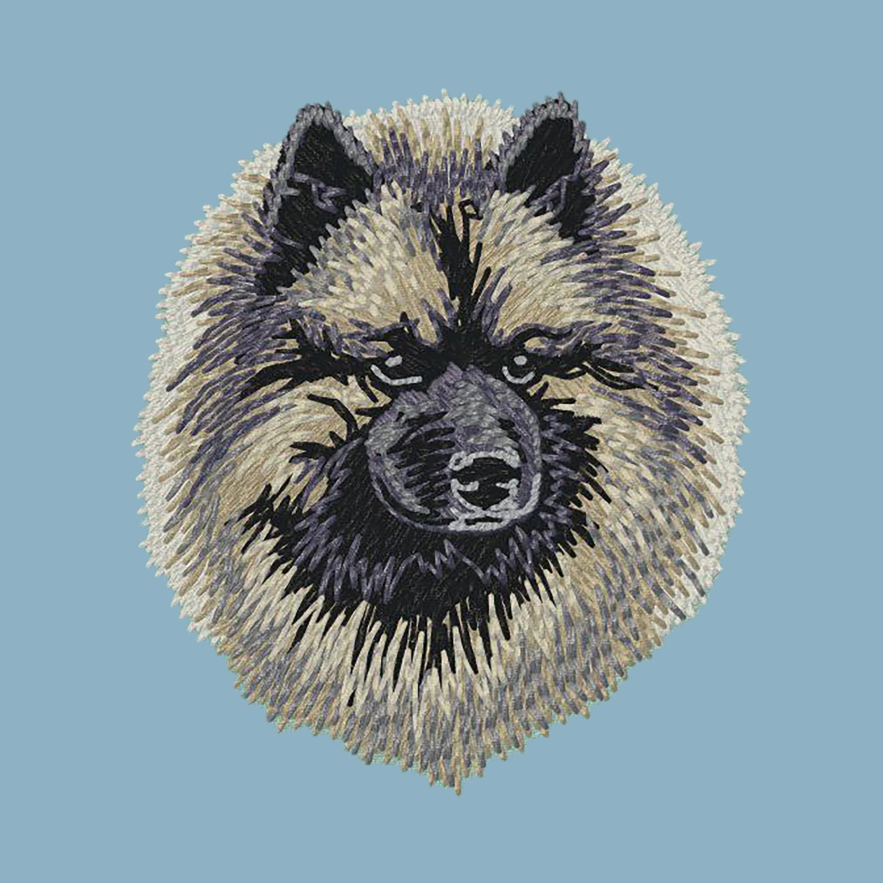 Keeshond Embroidered Sweatshirt Hoodie - Image 6