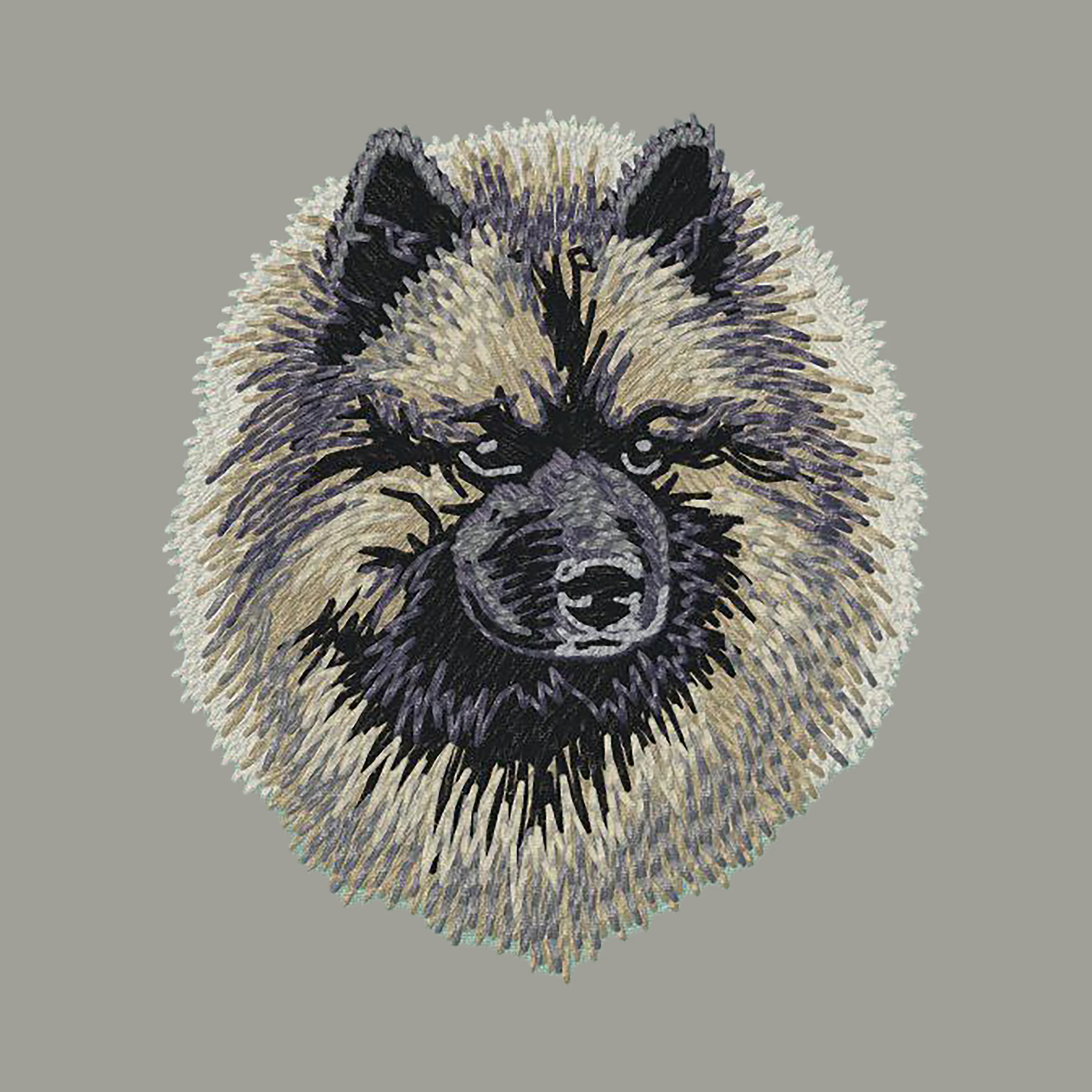 Keeshond Embroidered Sweatshirt Hoodie - Image 8