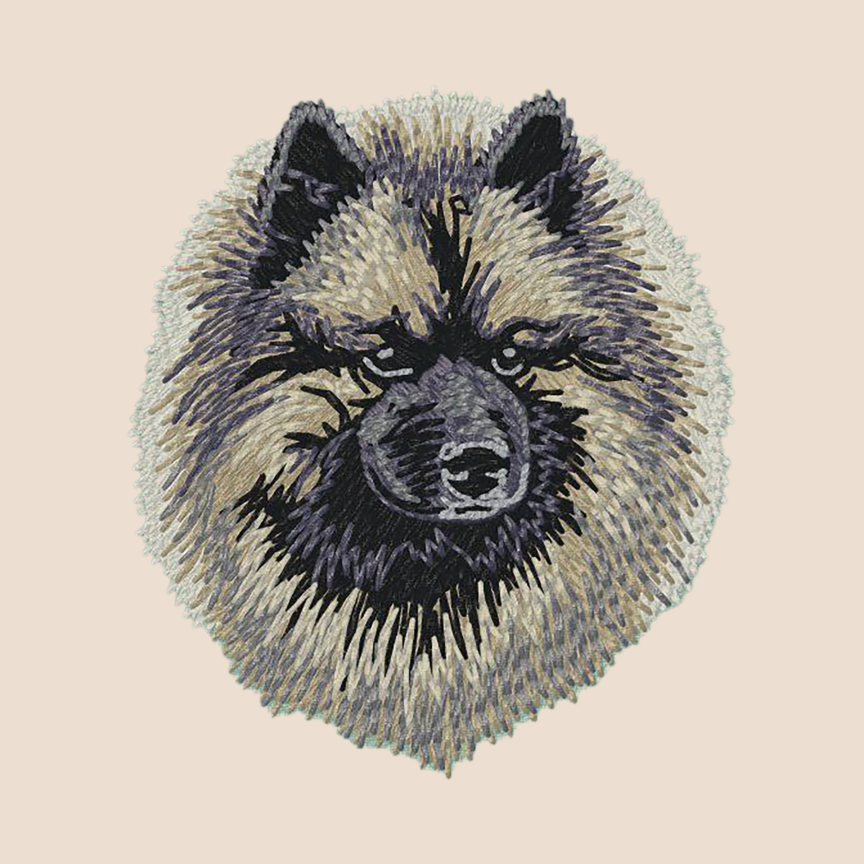 Keeshond Embroidered Tote - Image 4