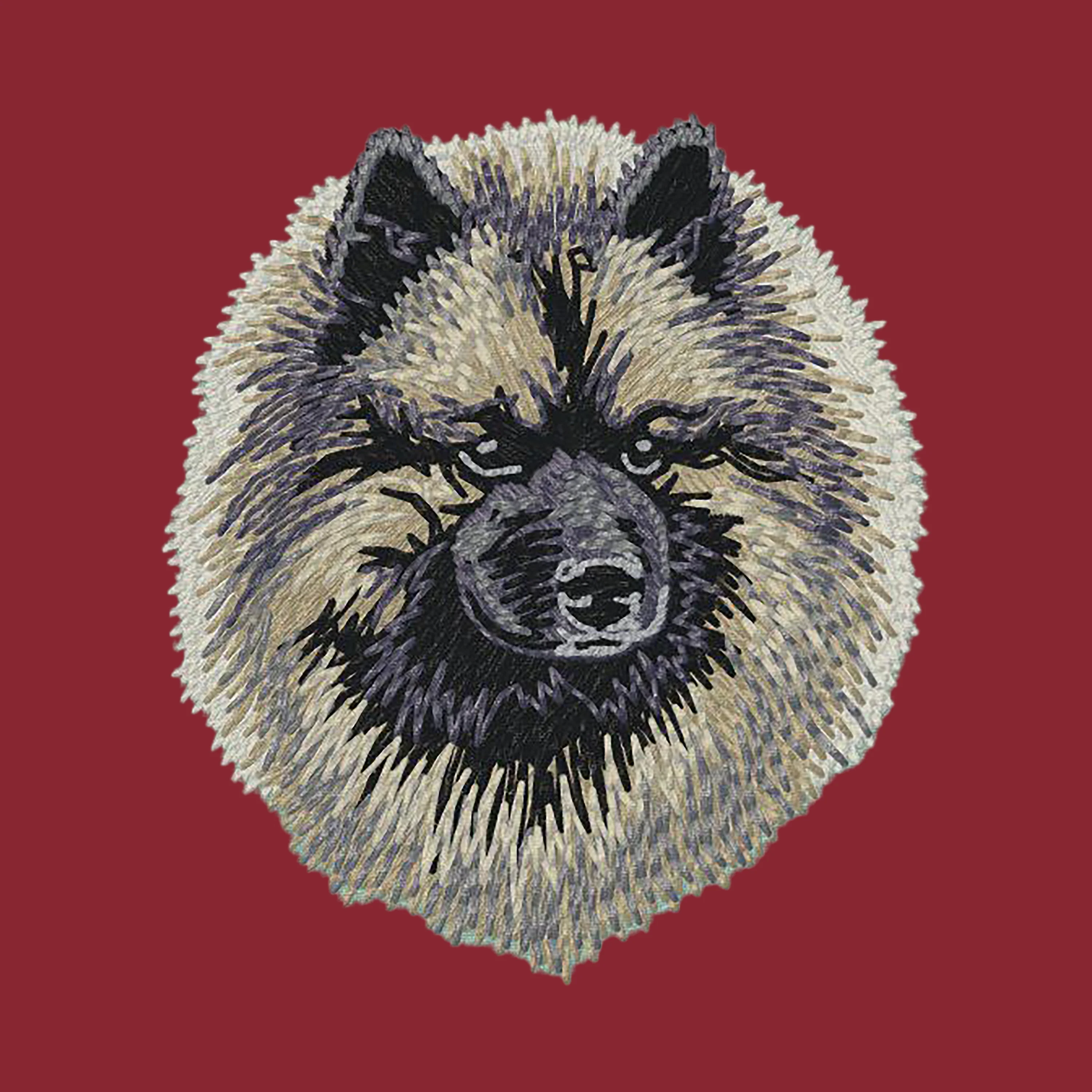 Keeshond Embroidered Wearable Blanket - Image 2