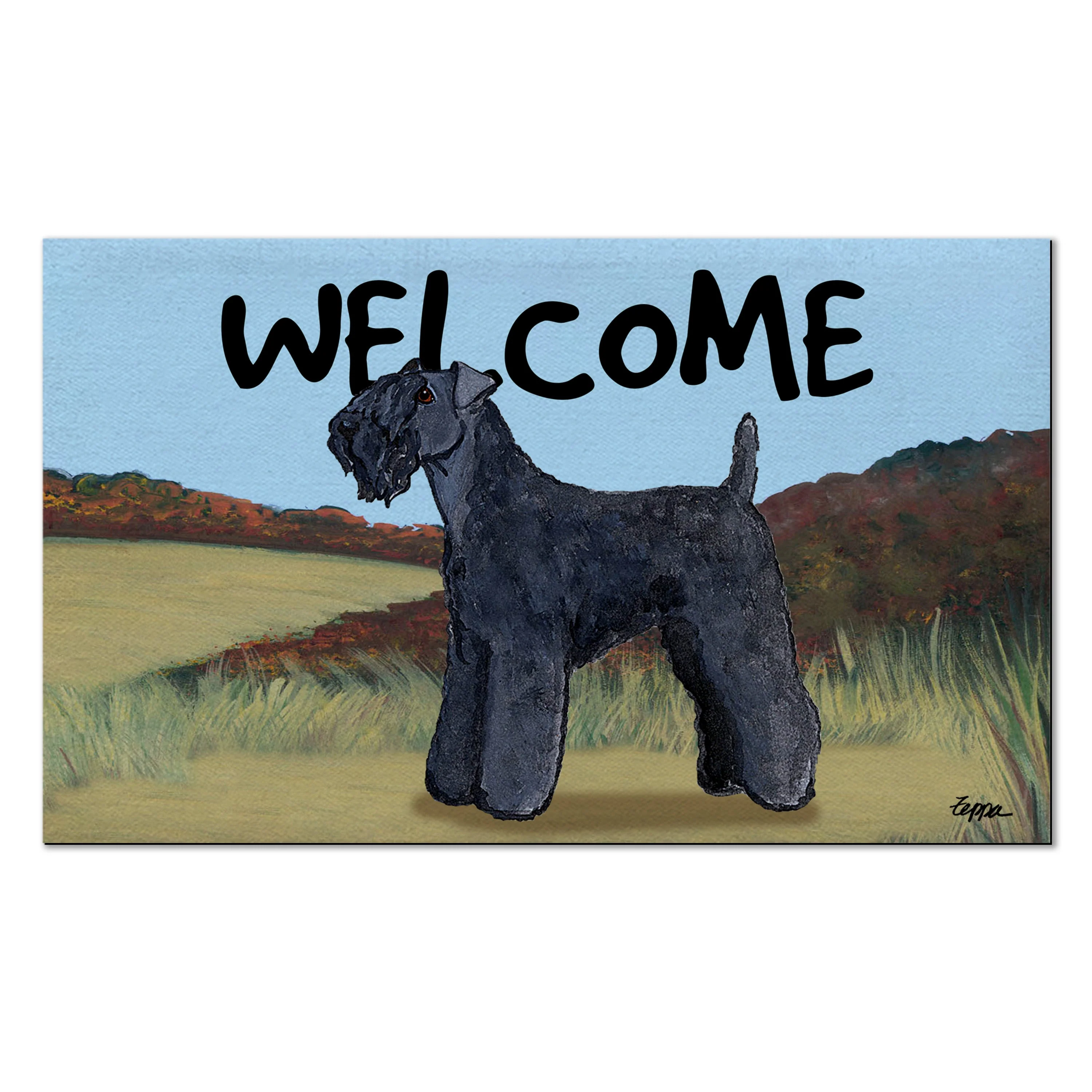 Kerry Blue Terrier Welcome Mat - Image 5
