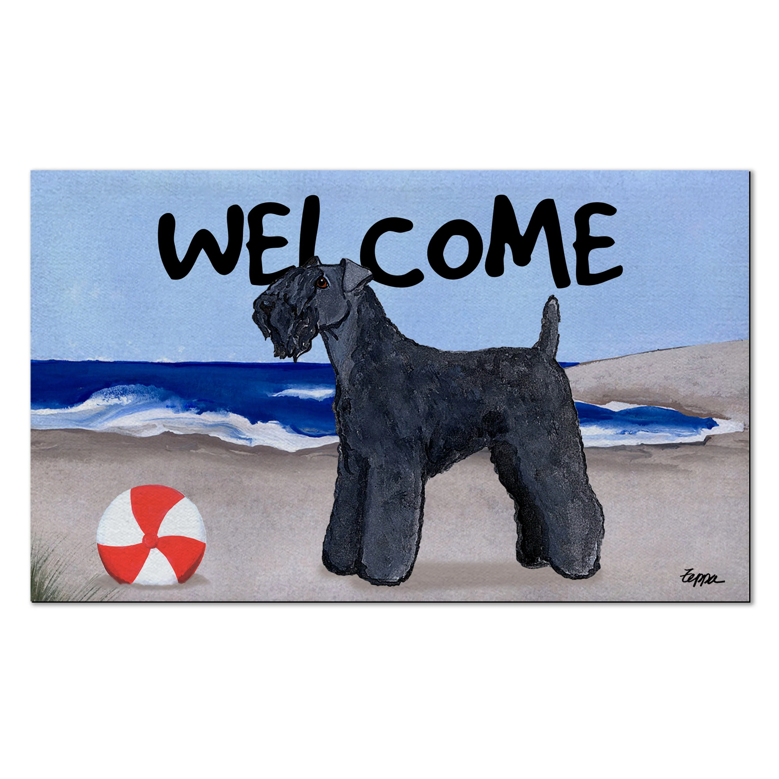 Kerry Blue Terrier Welcome Mat - Image 6