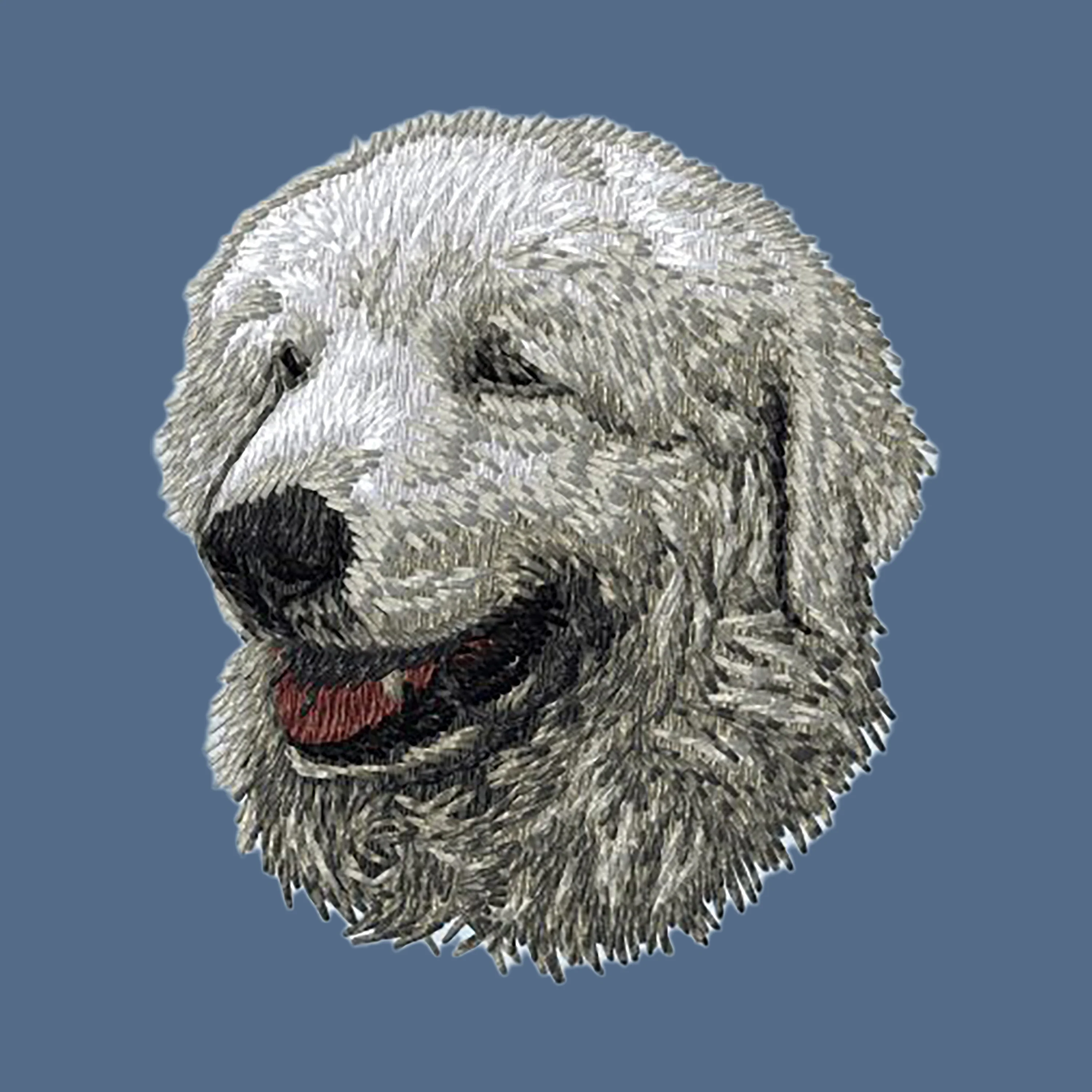 Kuvasz Embroidered Women's Denim Shirt - Image 2