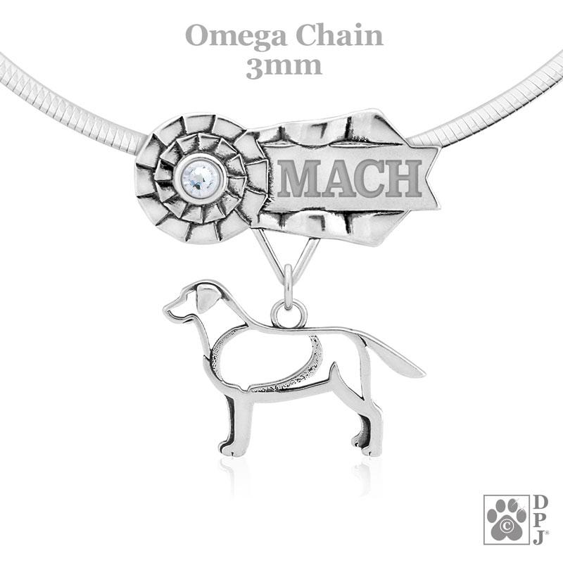 Labrador Retriever, Body, Engravable Ribbon Charm Holder