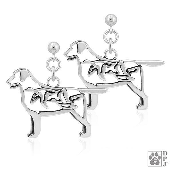Labrador Retriever w/Ducks, Body, Earring - Image 2