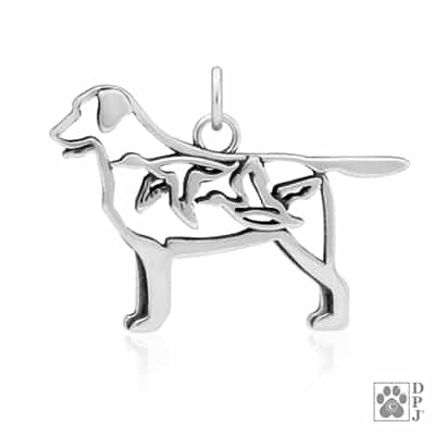 Labrador Retriever w/Ducks, Body, Pendant