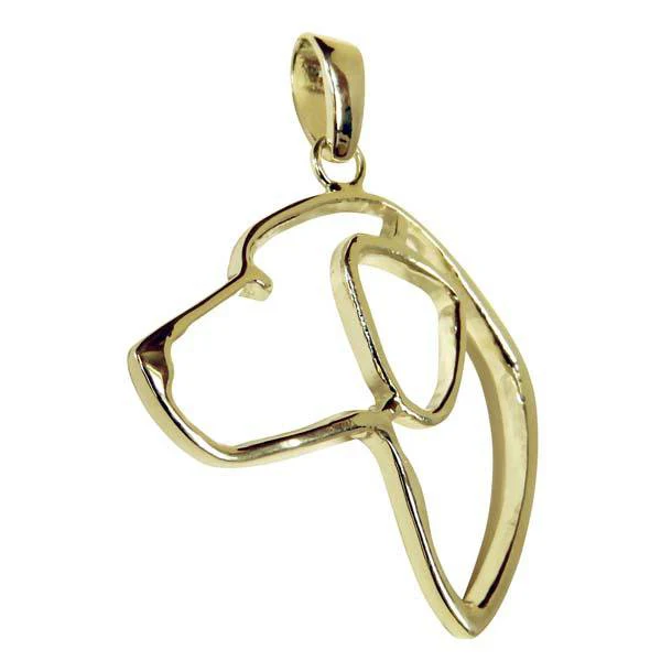 Labrador Retriever 14K Gold Cut Out Pendant - Image 2