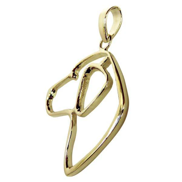Labrador Retriever 14K Gold Cut Out Pendant - Image 3