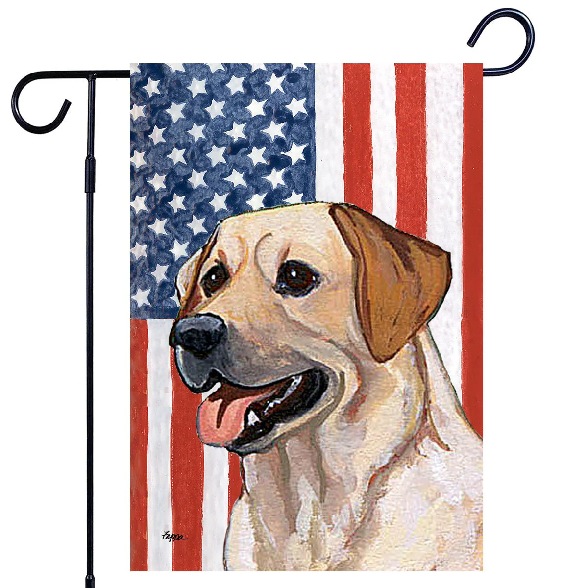 Labrador Retriever Americana Garden Flag - Image 3