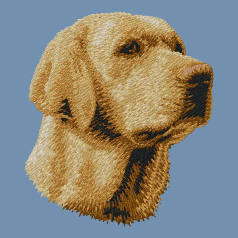 Labrador Retriever Embroidered Men's Denim Shirt - Image 5