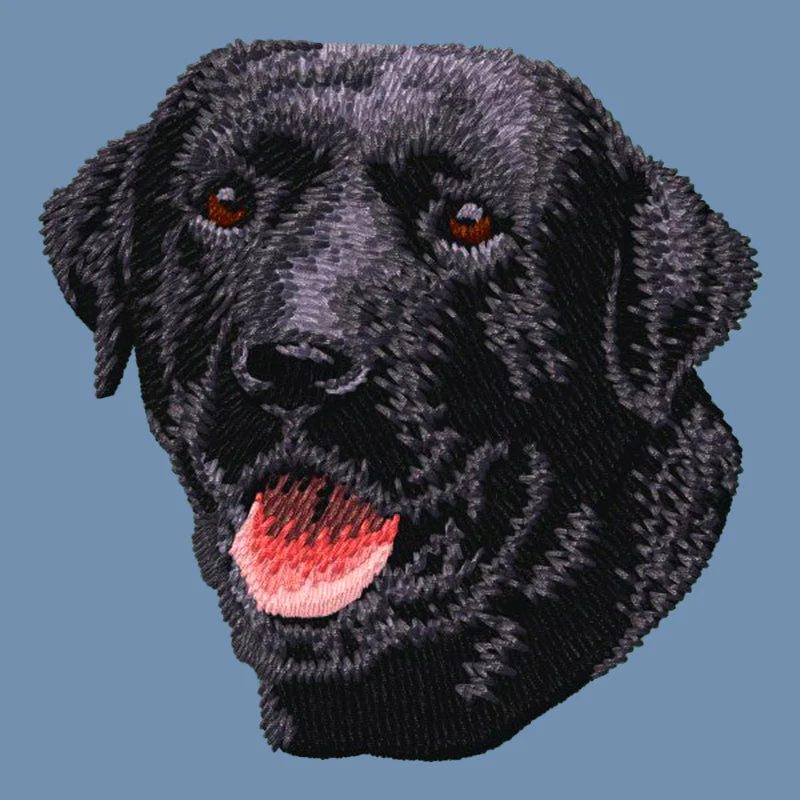 Labrador Retriever Embroidered Men's Denim Shirt - Image 9