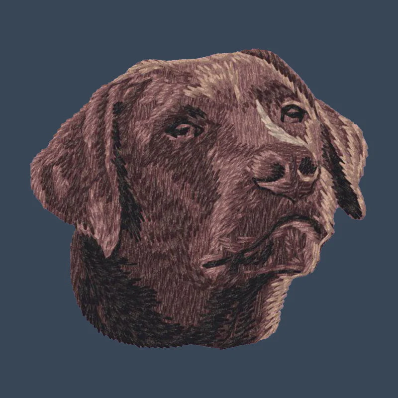 Labrador Retriever Embroidered Women's Denim Shirt - Image 12