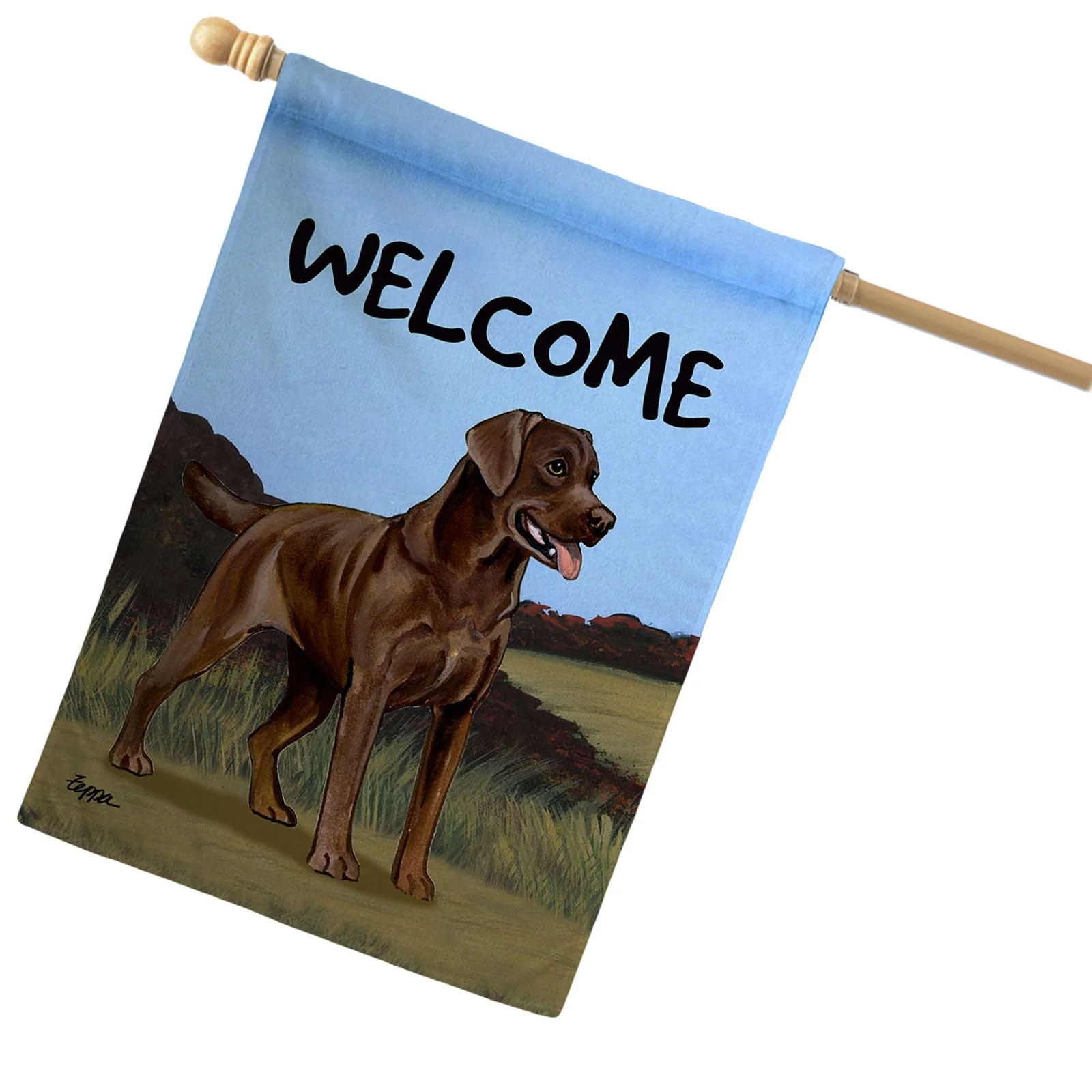 Labrador Retriever House Flag - Image 2