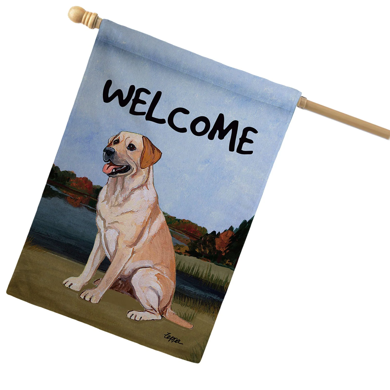 Labrador Retriever House Flag - Image 3