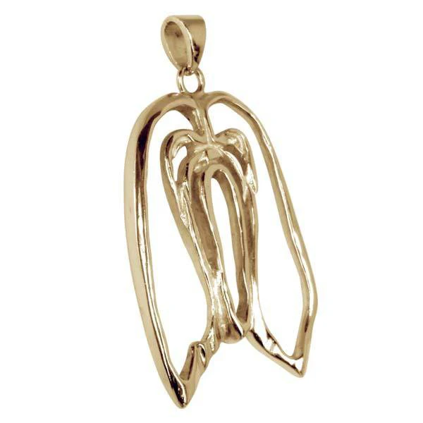 Lhasa Apso 14K Gold Cut Out Pendant - Image 2