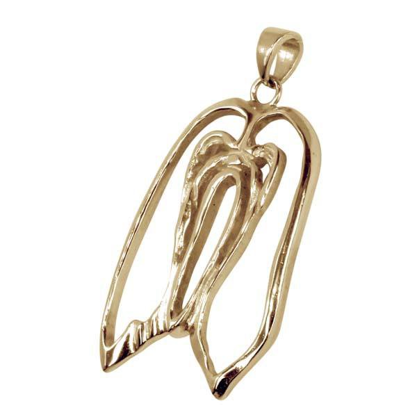 Lhasa Apso 14K Gold Cut Out Pendant - Image 3